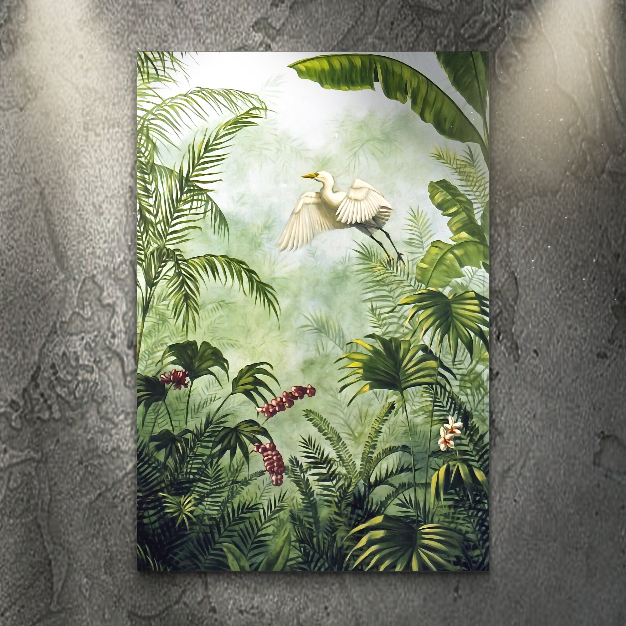 Tropical Rainforest Plants Canvas Wall Art on sale at MyriadMart