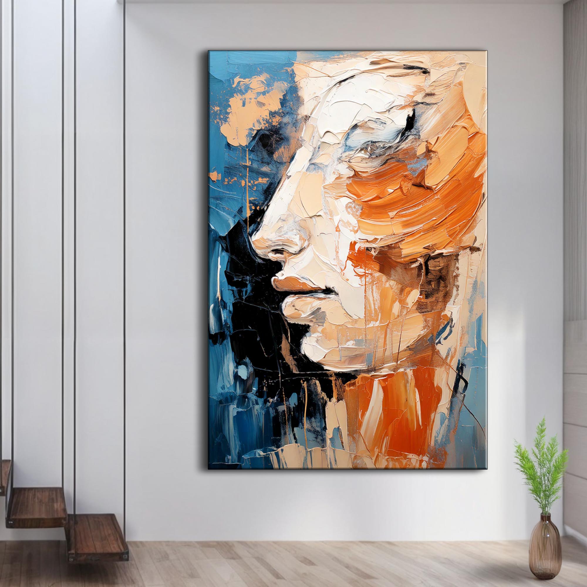 Modern Brush Stroke Abstract Wall Art on sale at MyriadMart