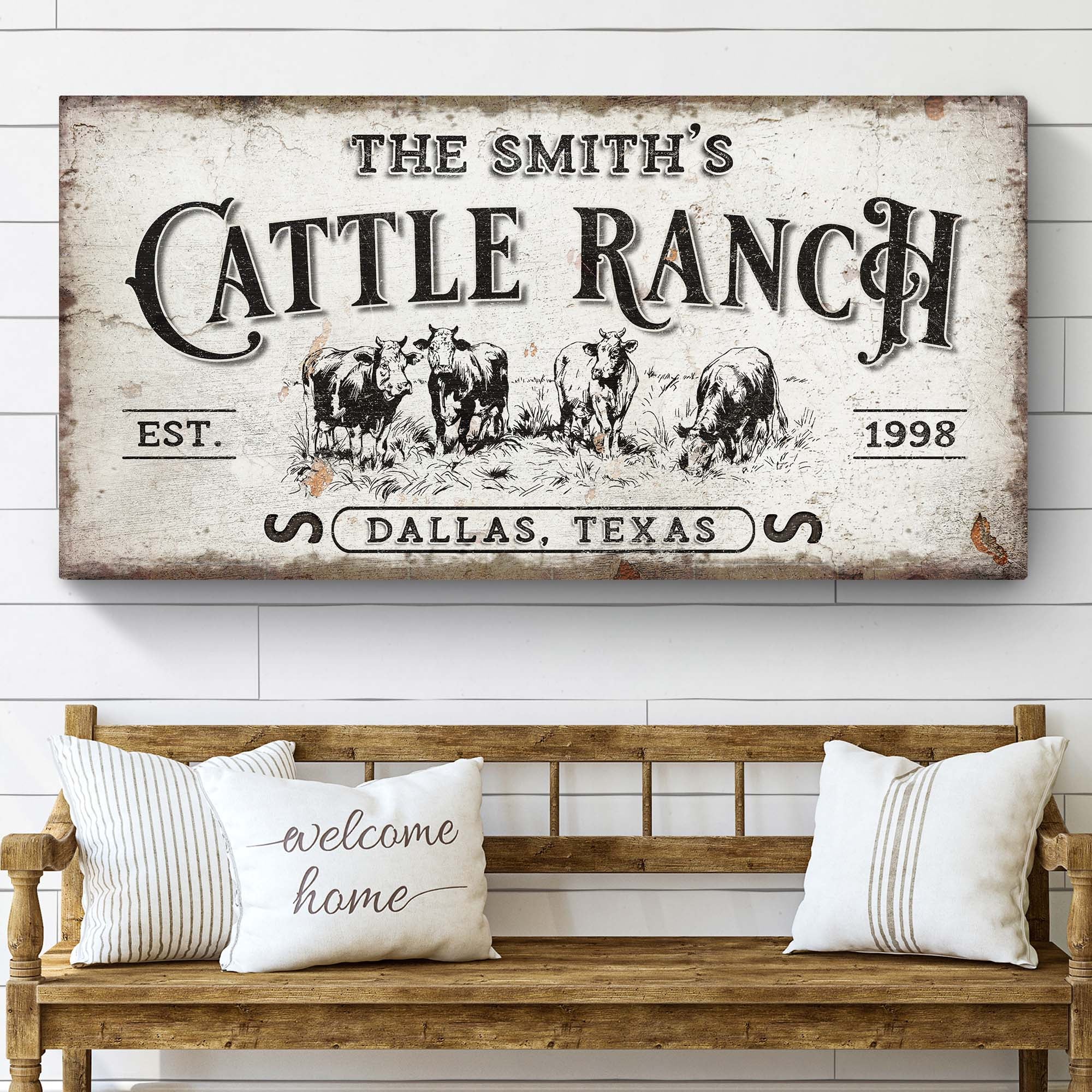 Branded Cattle Ranch Sign on sale at MyriadMart