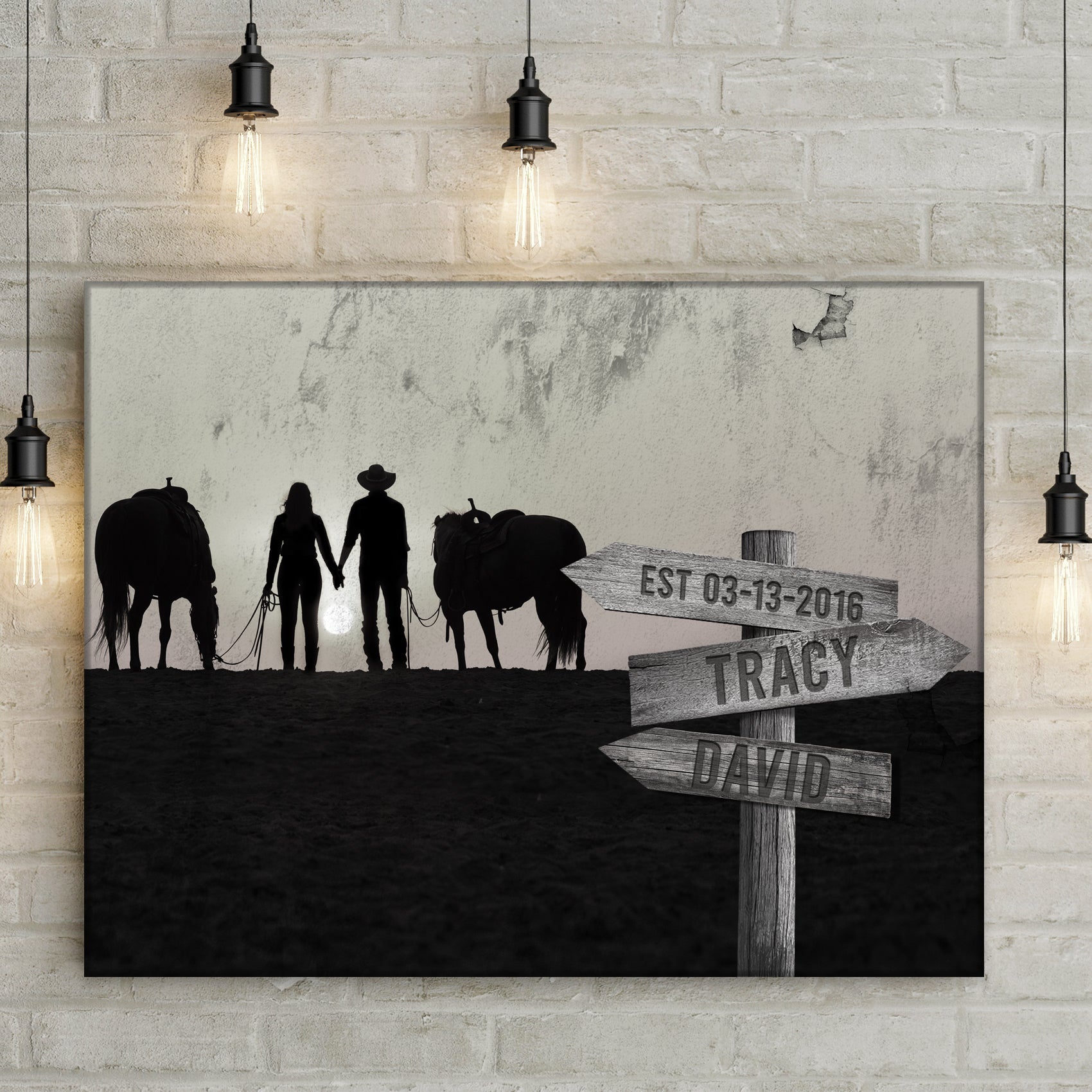 Horse Couple Sign on sale at MyriadMart