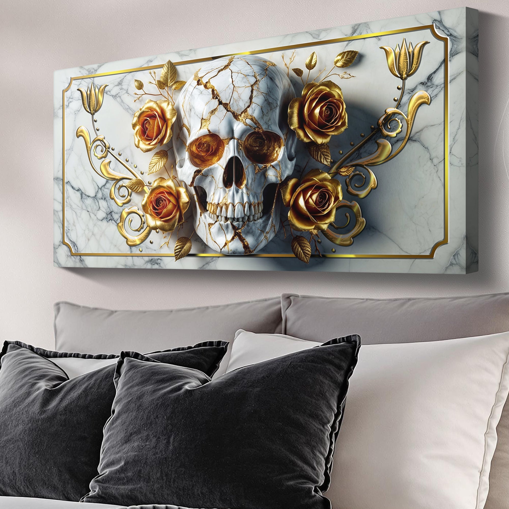 3D Rose and Skull Wall Art II on sale at MyriadMart