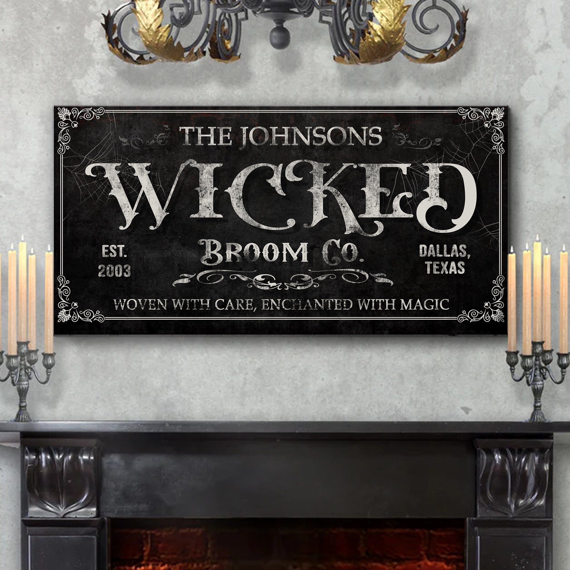 Personalized Wicked Halloween Sign on sale at MyriadMart