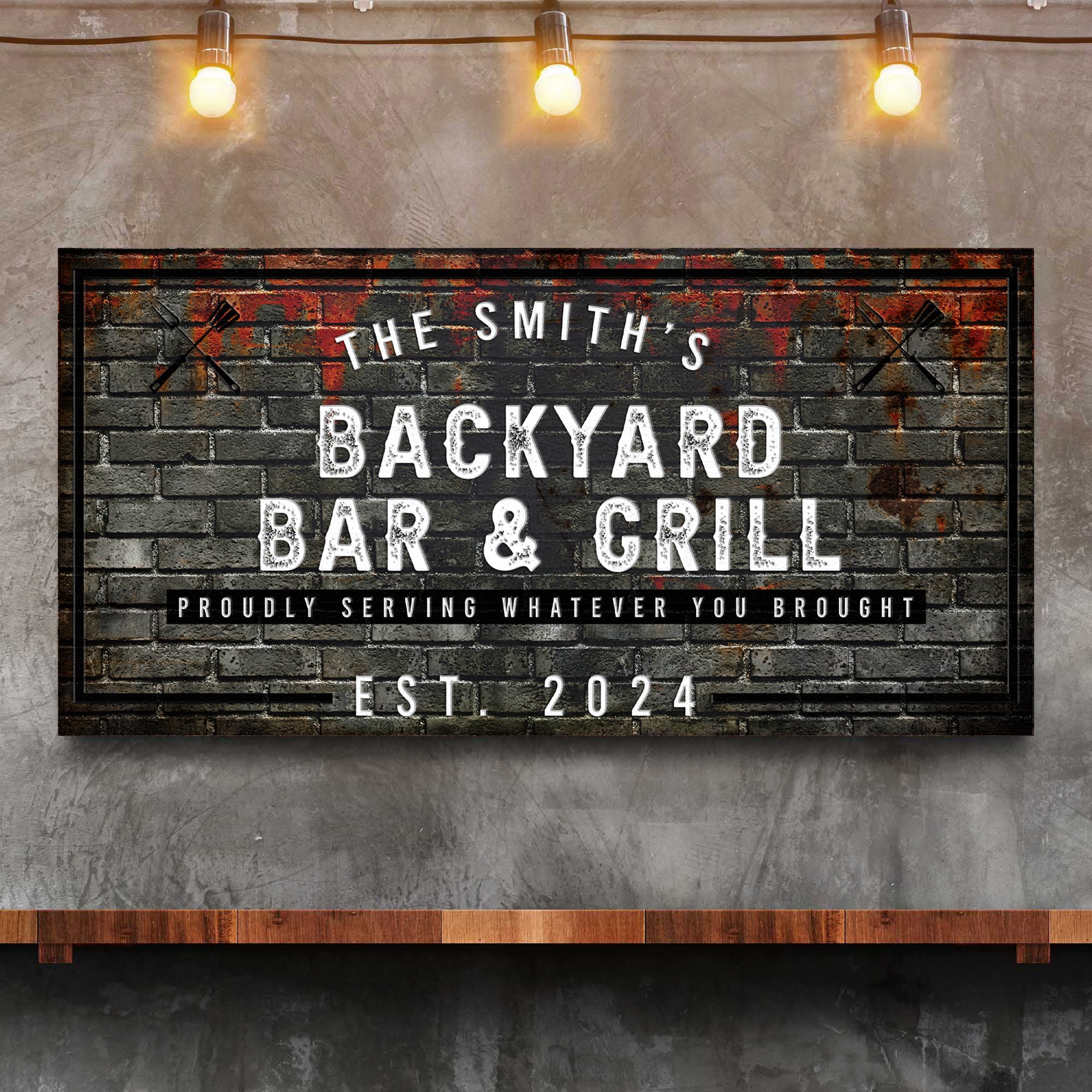 Backyard Bar & Grill Sign XXI on sale at MyriadMart