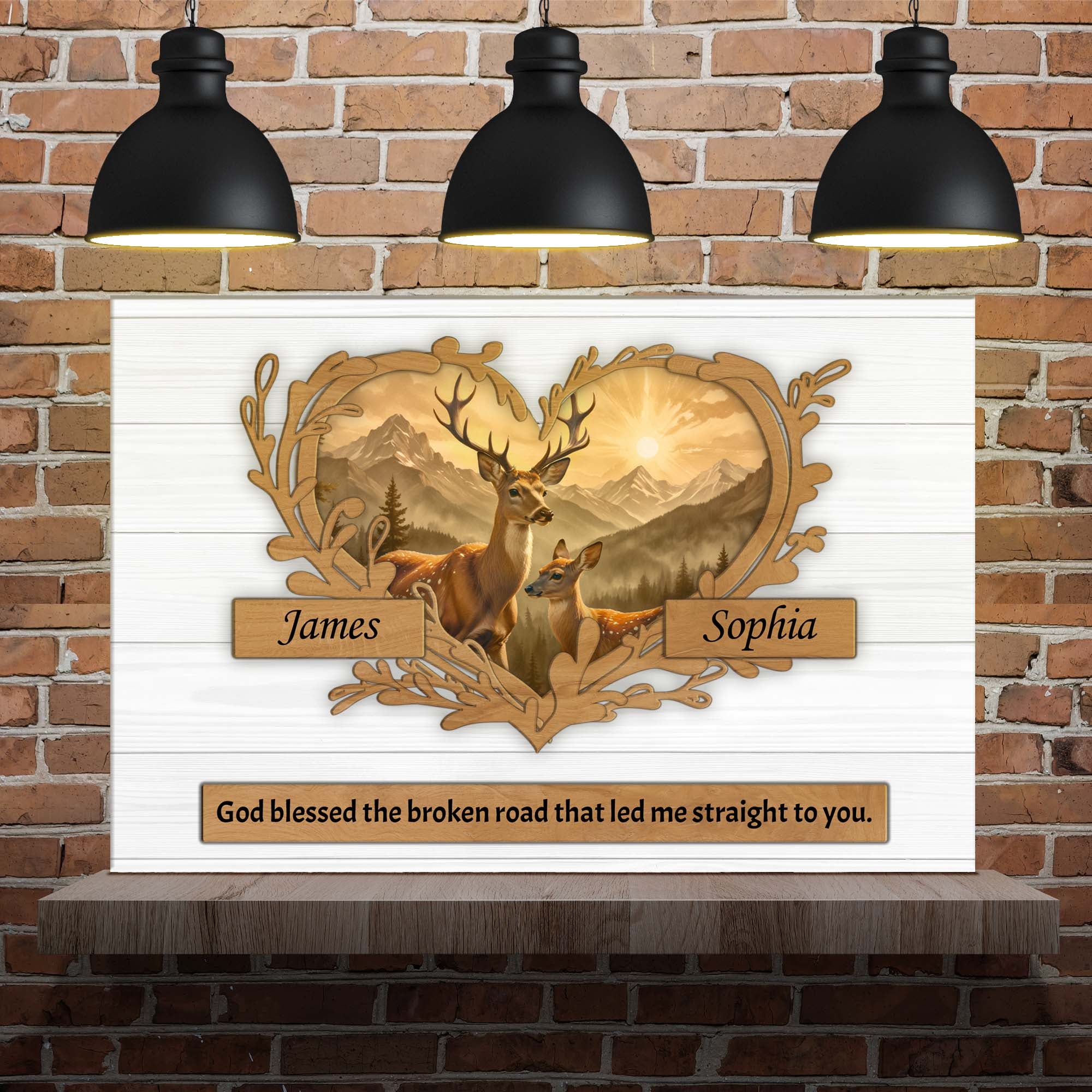 Couple Deer Sign III on sale at MyriadMart