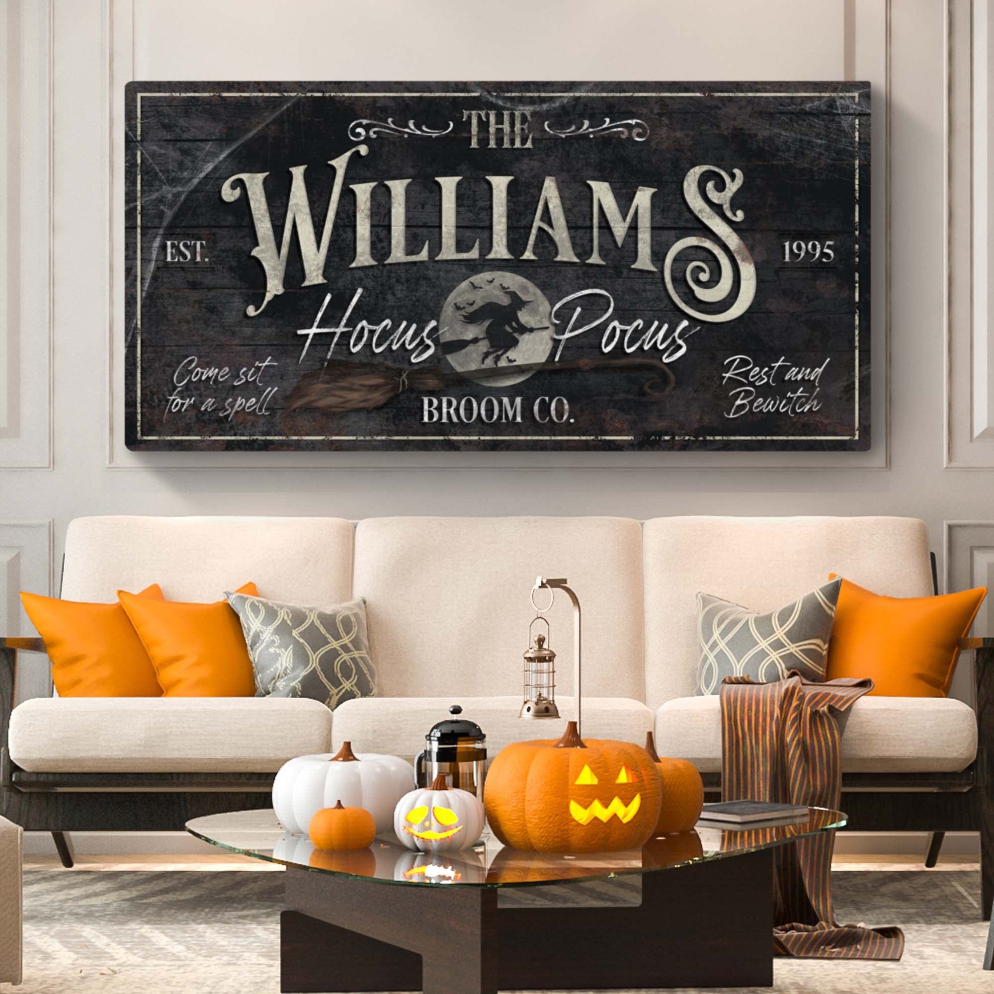 Personalized Hocus Pocus Halloween Sign II on sale at MyriadMart