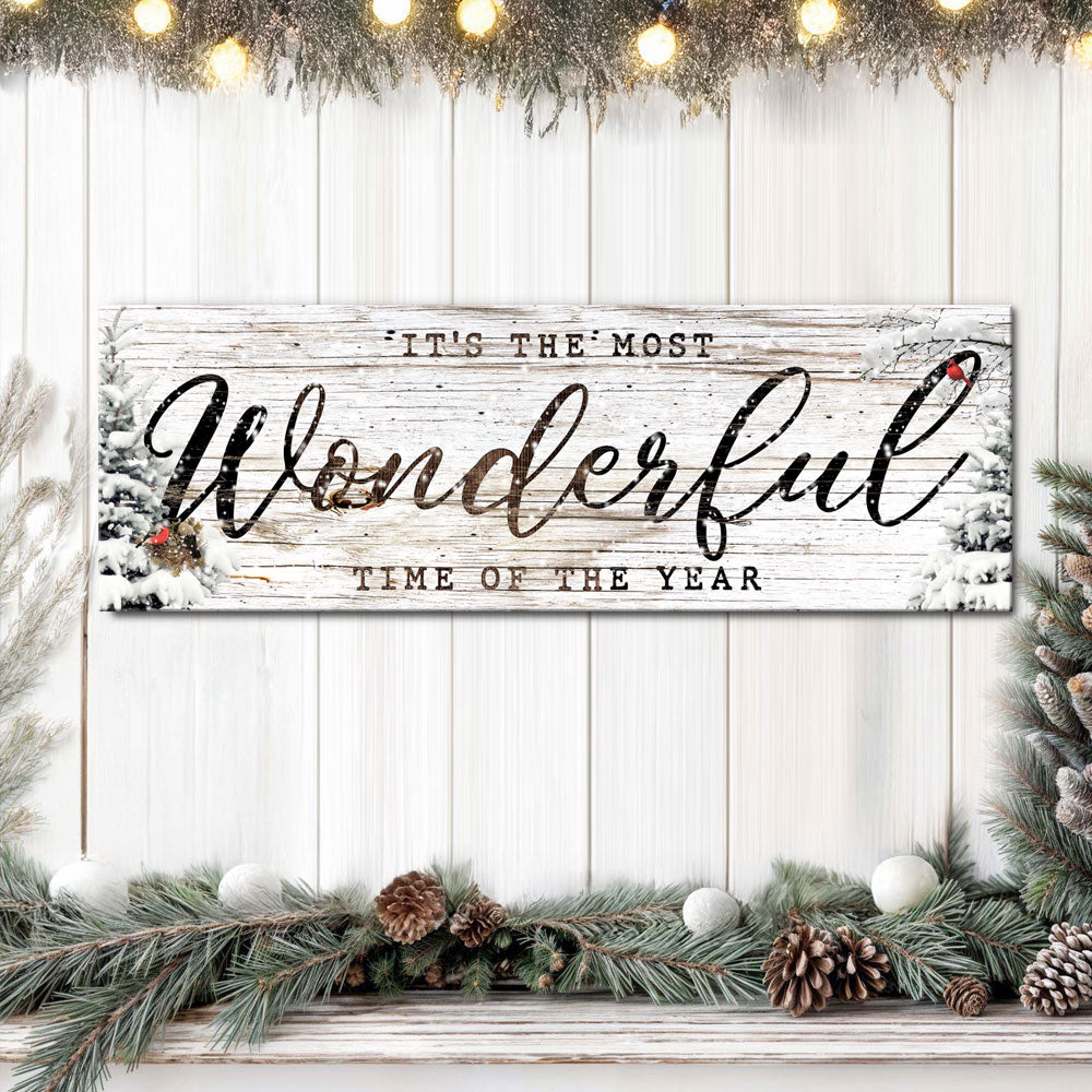 It's the most Wonderful Time of the Year Christmas Sign V on sale at MyriadMart