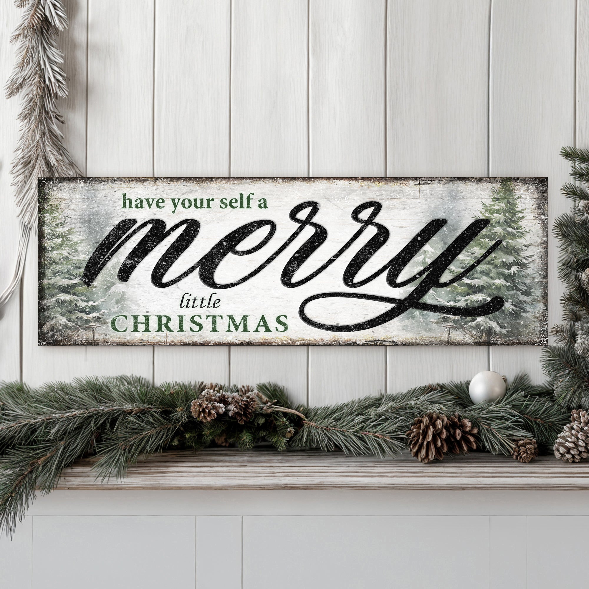 Have Yourself a Merry Little Christmas Sign VII on sale at MyriadMart
