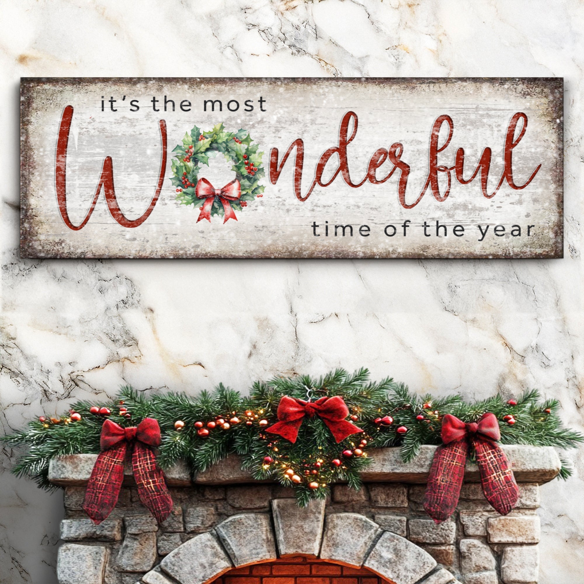 It's the most Wonderful Time of the Year Christmas Sign IV on sale at MyriadMart