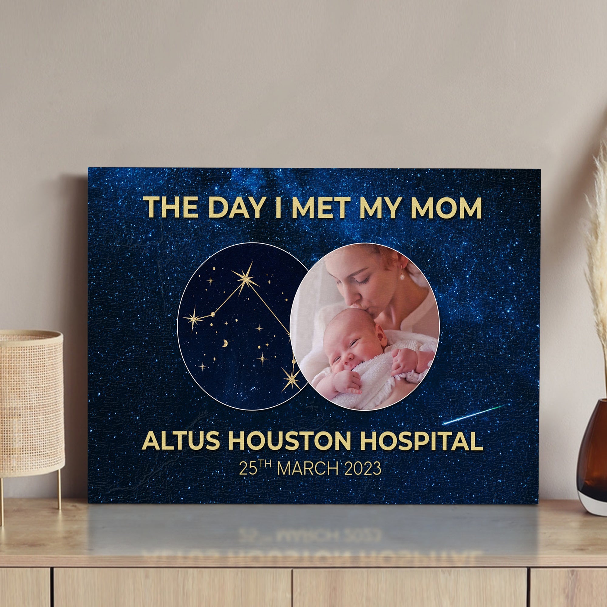 Mother's Day Sign The Day I Met My Mom on sale at MyriadMart