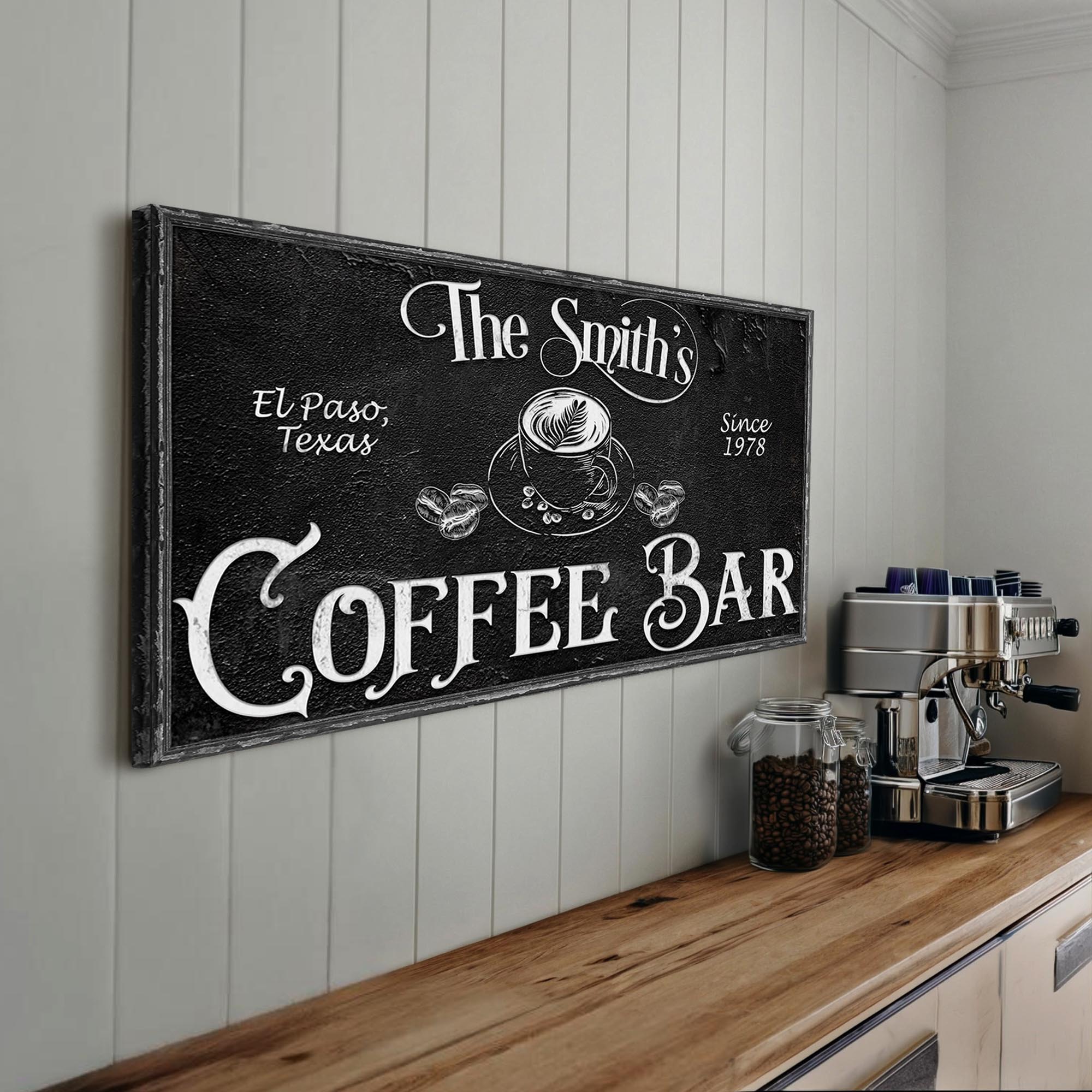 Personalized Coffee Bar Sign VI on sale at MyriadMart