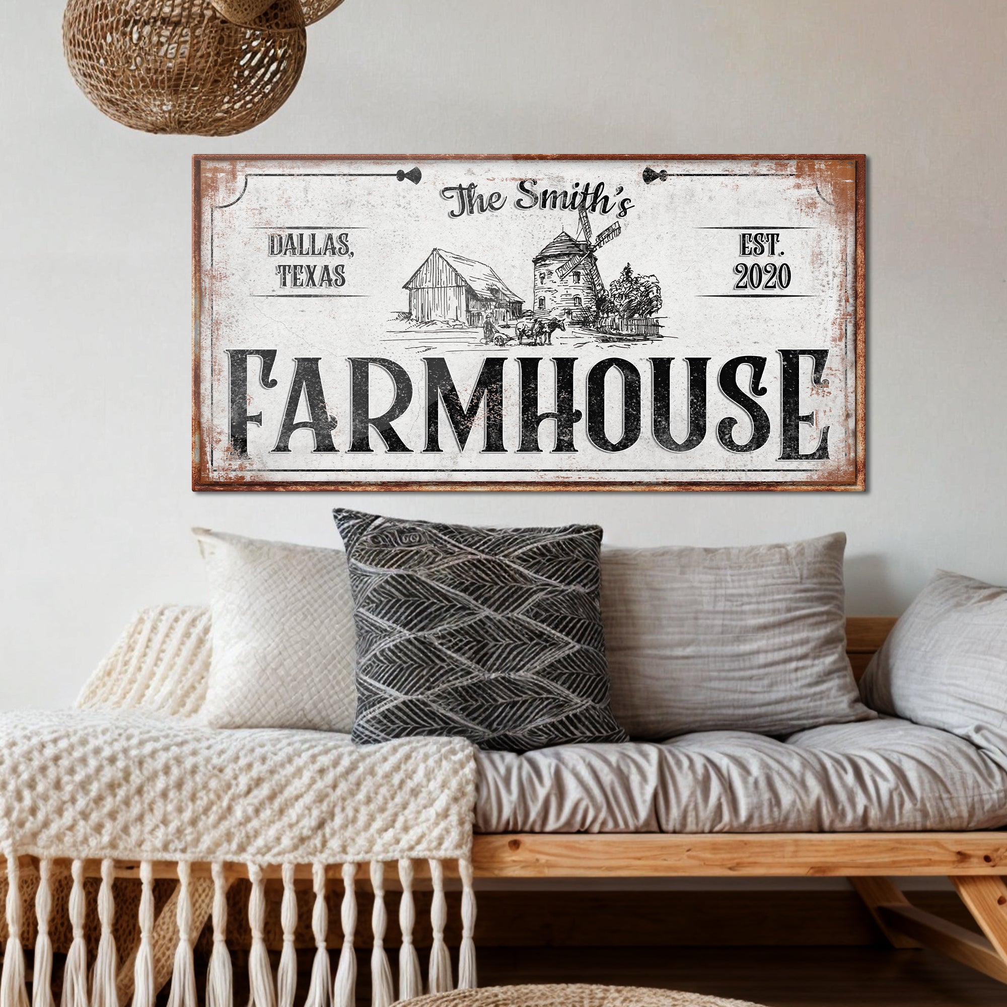 Rustic Farmhouse Sign XI on sale at MyriadMart