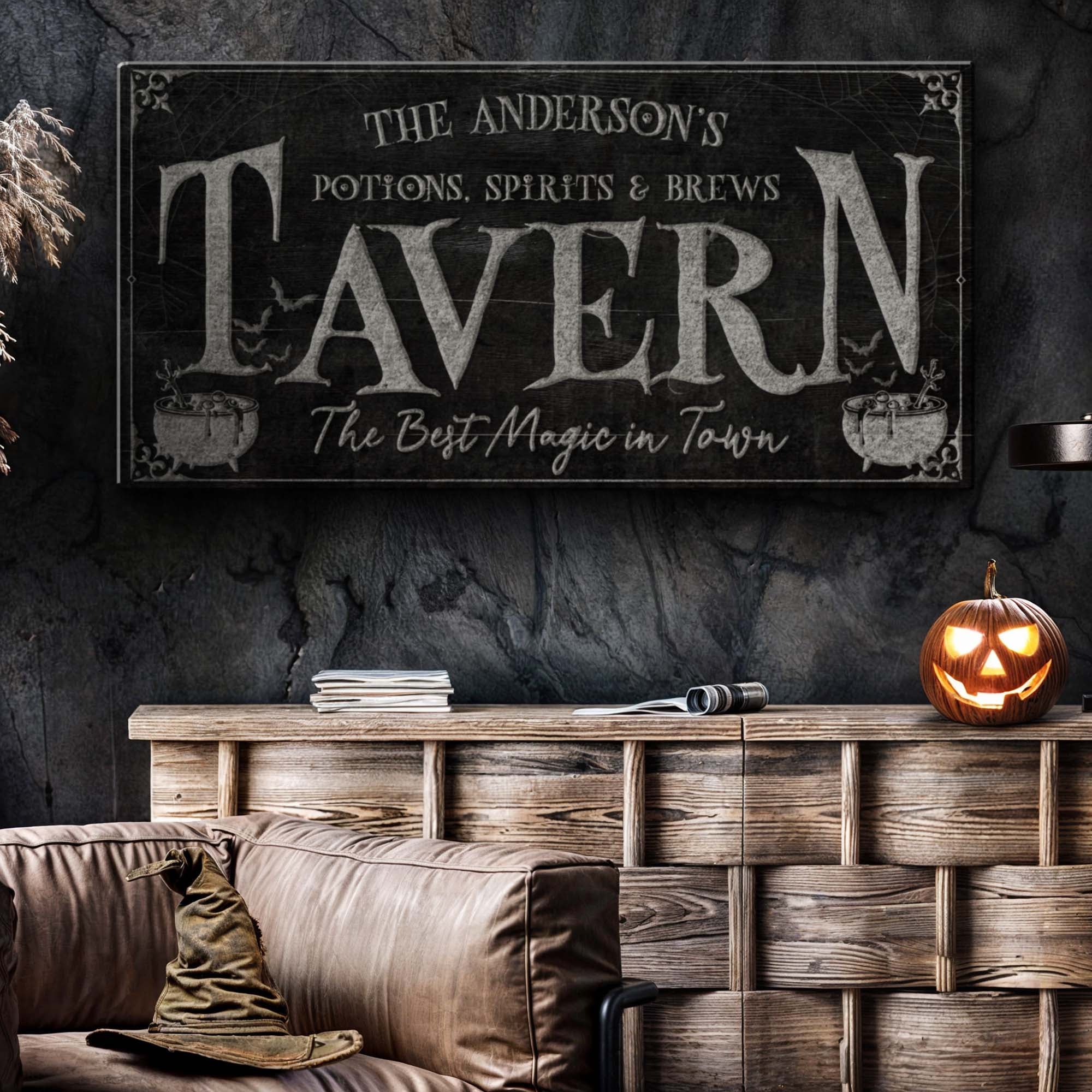 Potions, Spirits & Brews Tavern Halloween Sign on sale at MyriadMart