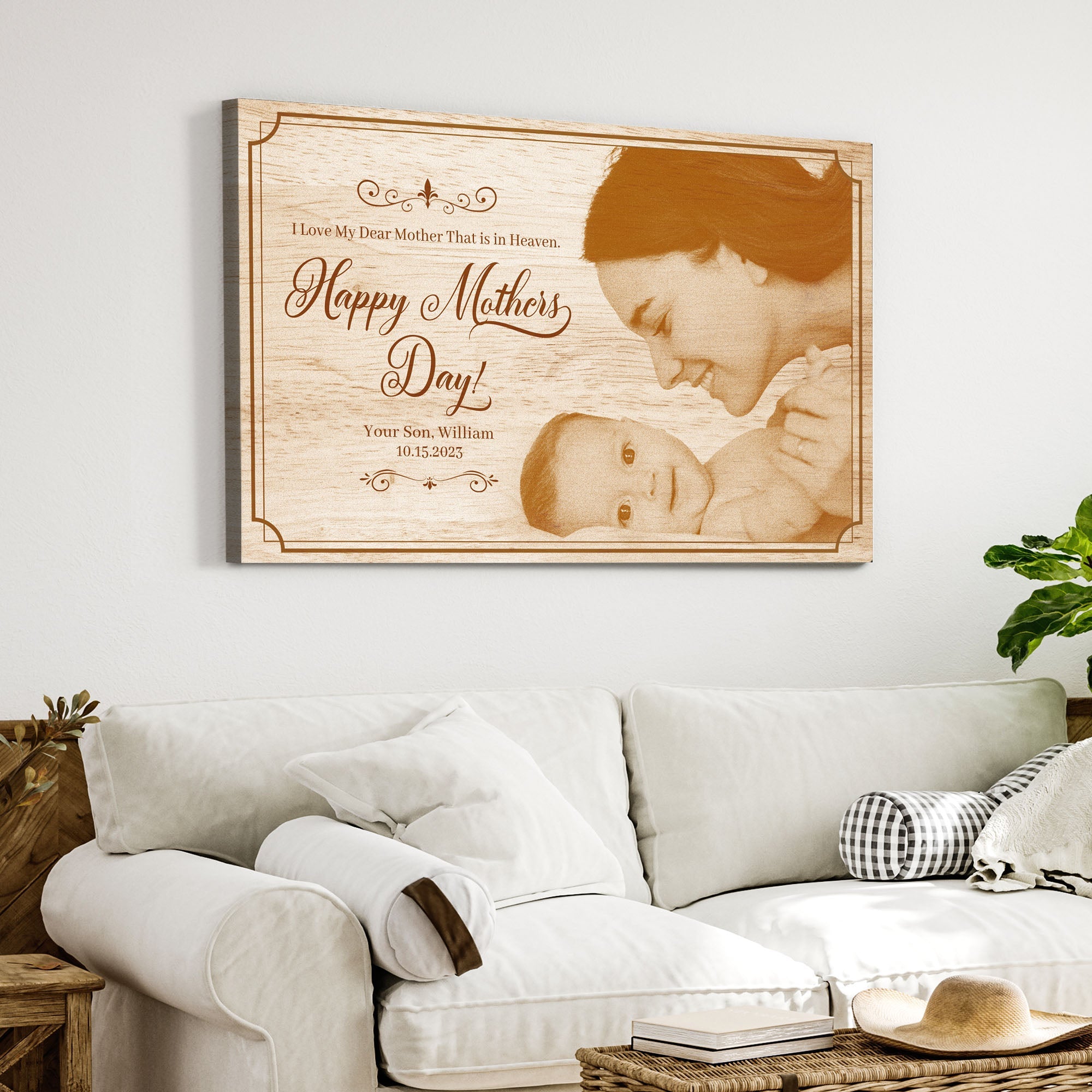 Mother's Day Sign Dear Mother In Heaven on sale at MyriadMart