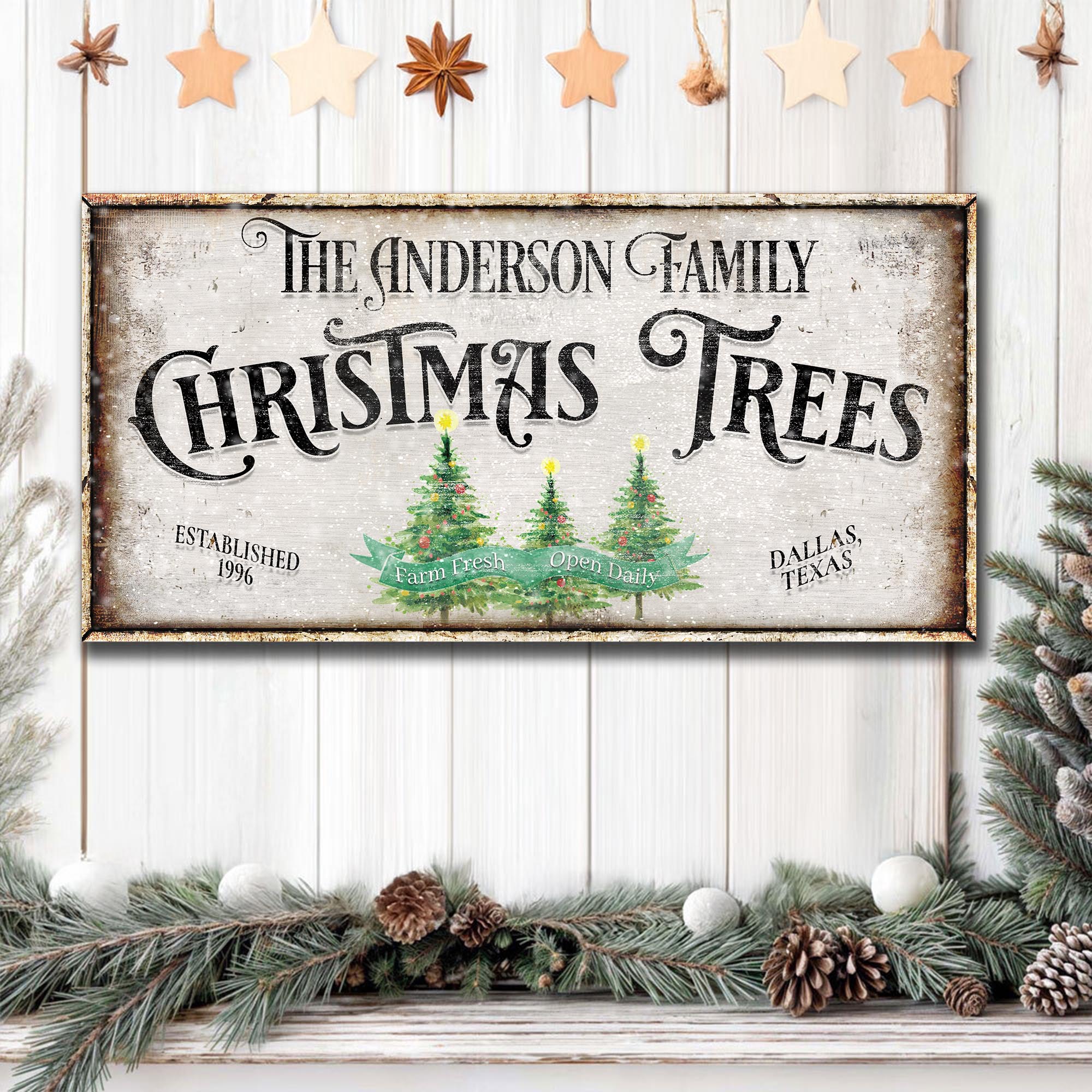 Family Christmas Tree Farm Sign III on sale at MyriadMart