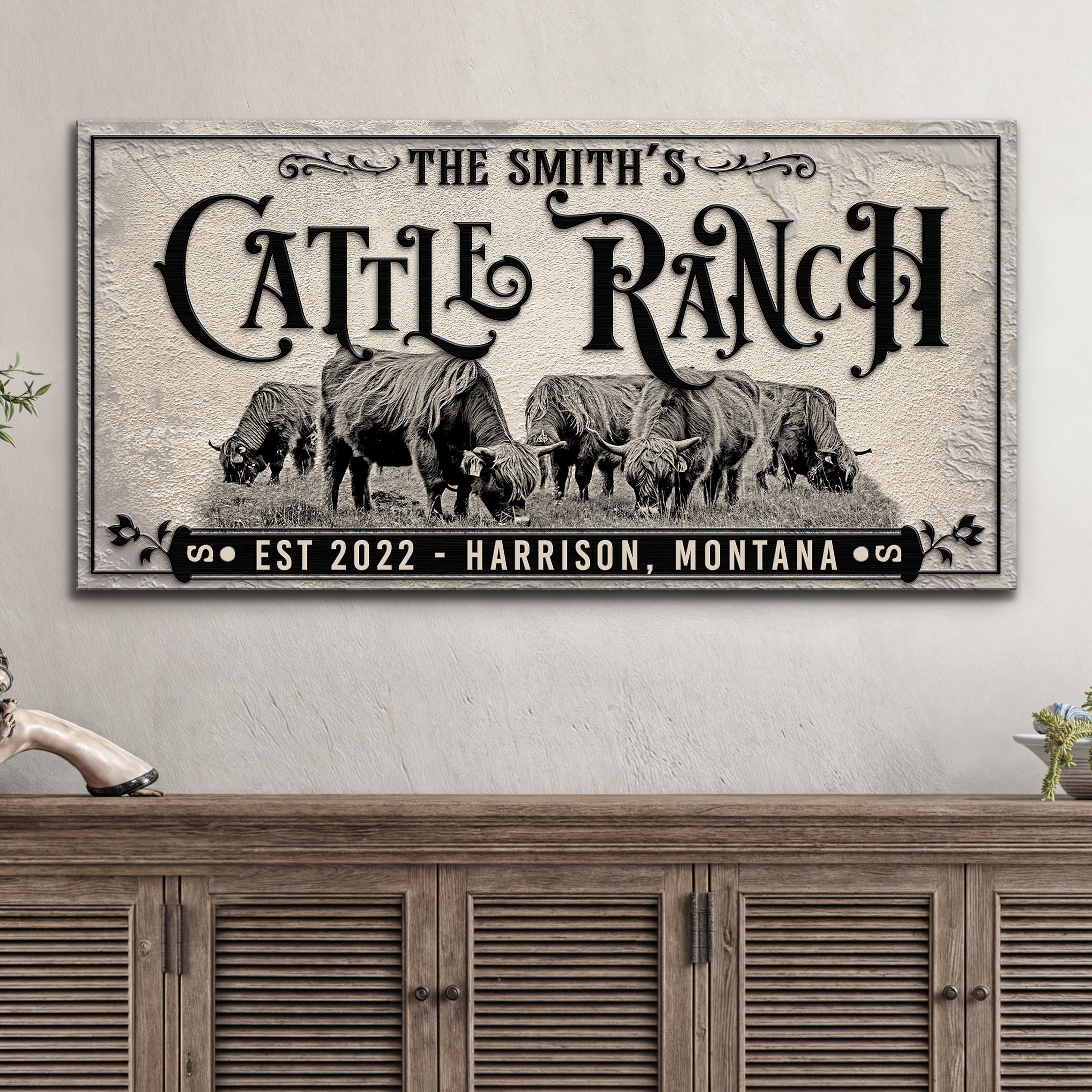 Branded Cattle Ranch Sign II on sale at MyriadMart