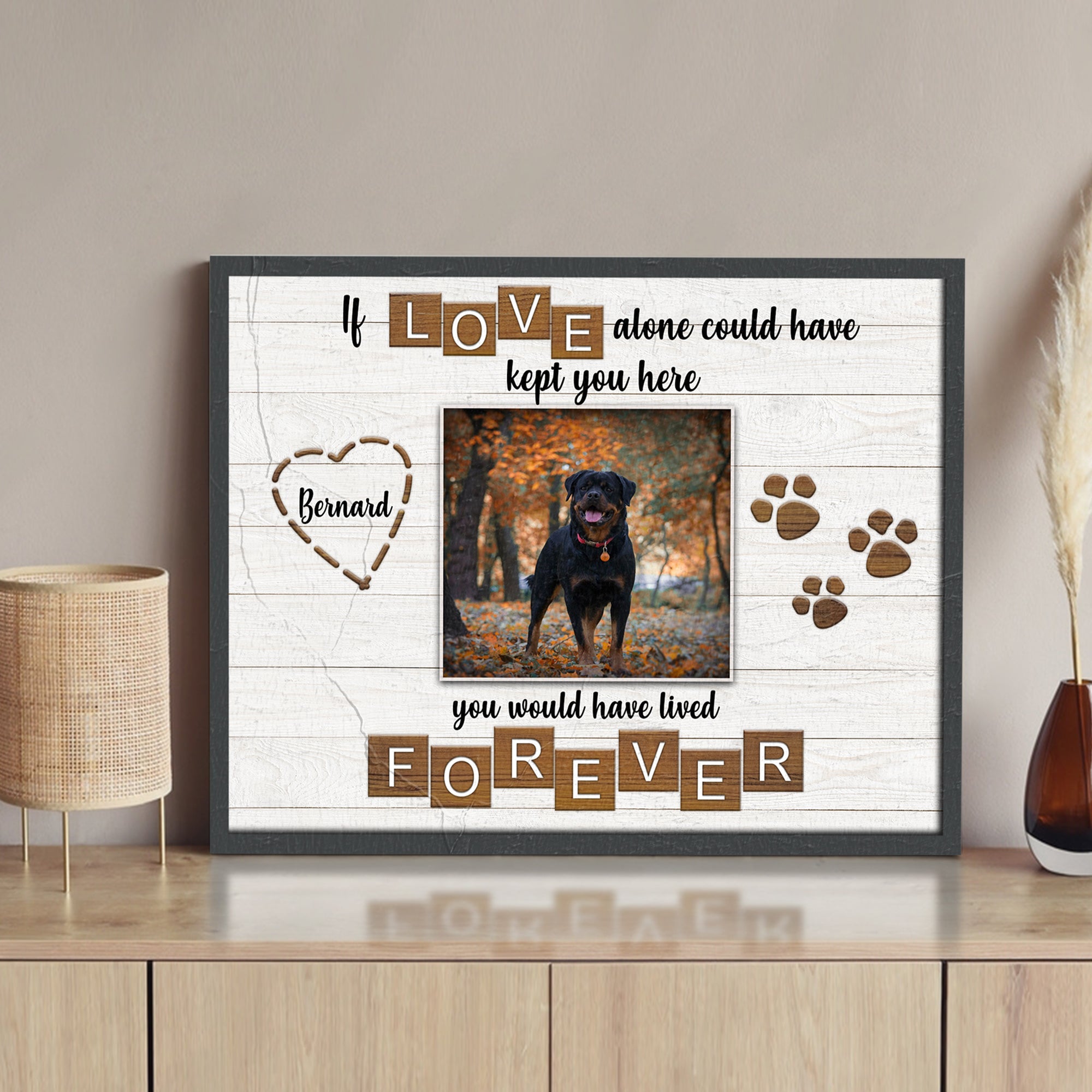 Pet Memorial Sign If Love Alone on sale at MyriadMart