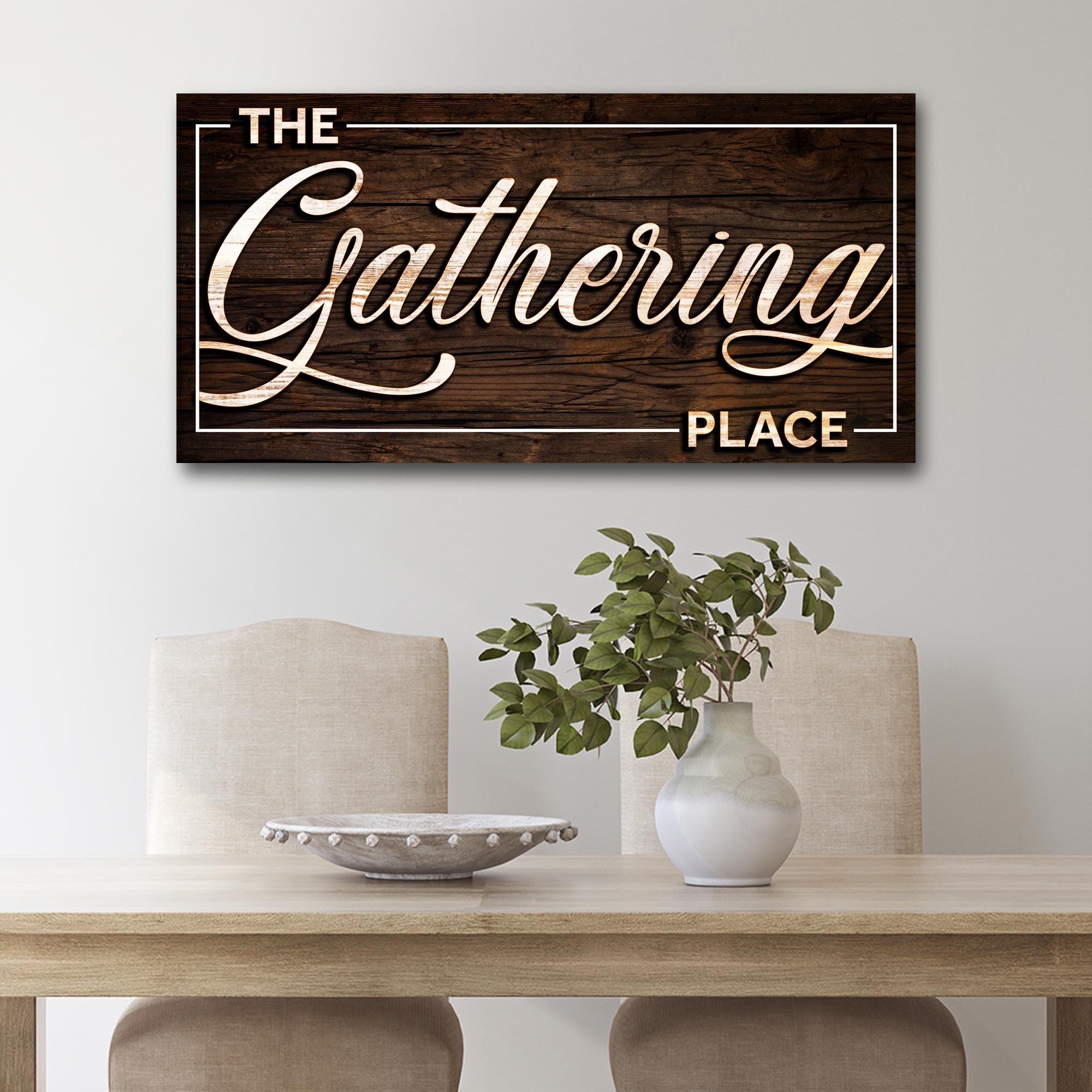 The Gathering Place Sign on sale at MyriadMart