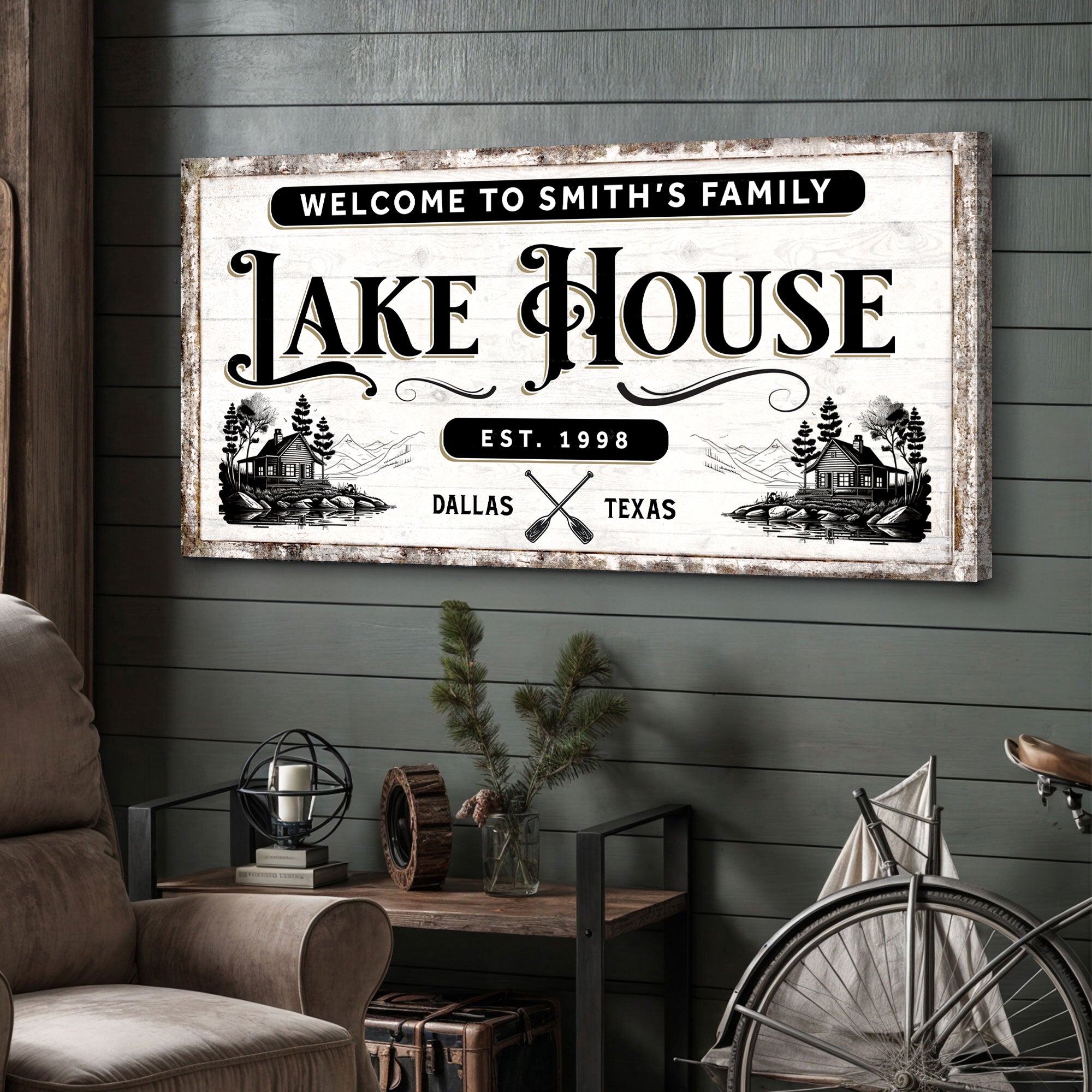 Lake House Sign VIII on sale at MyriadMart