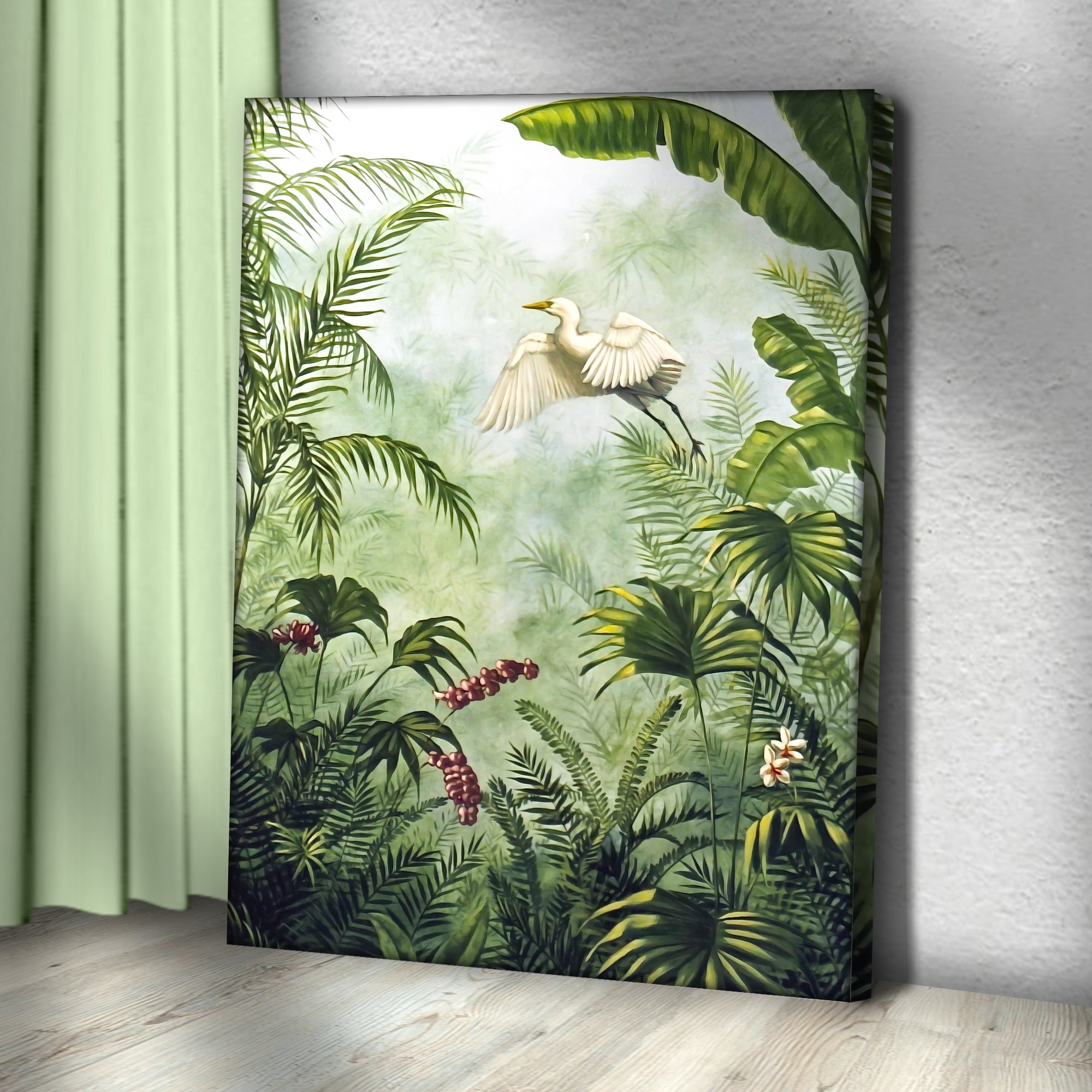 Tropical Rainforest Plants Canvas Wall Art on sale at MyriadMart