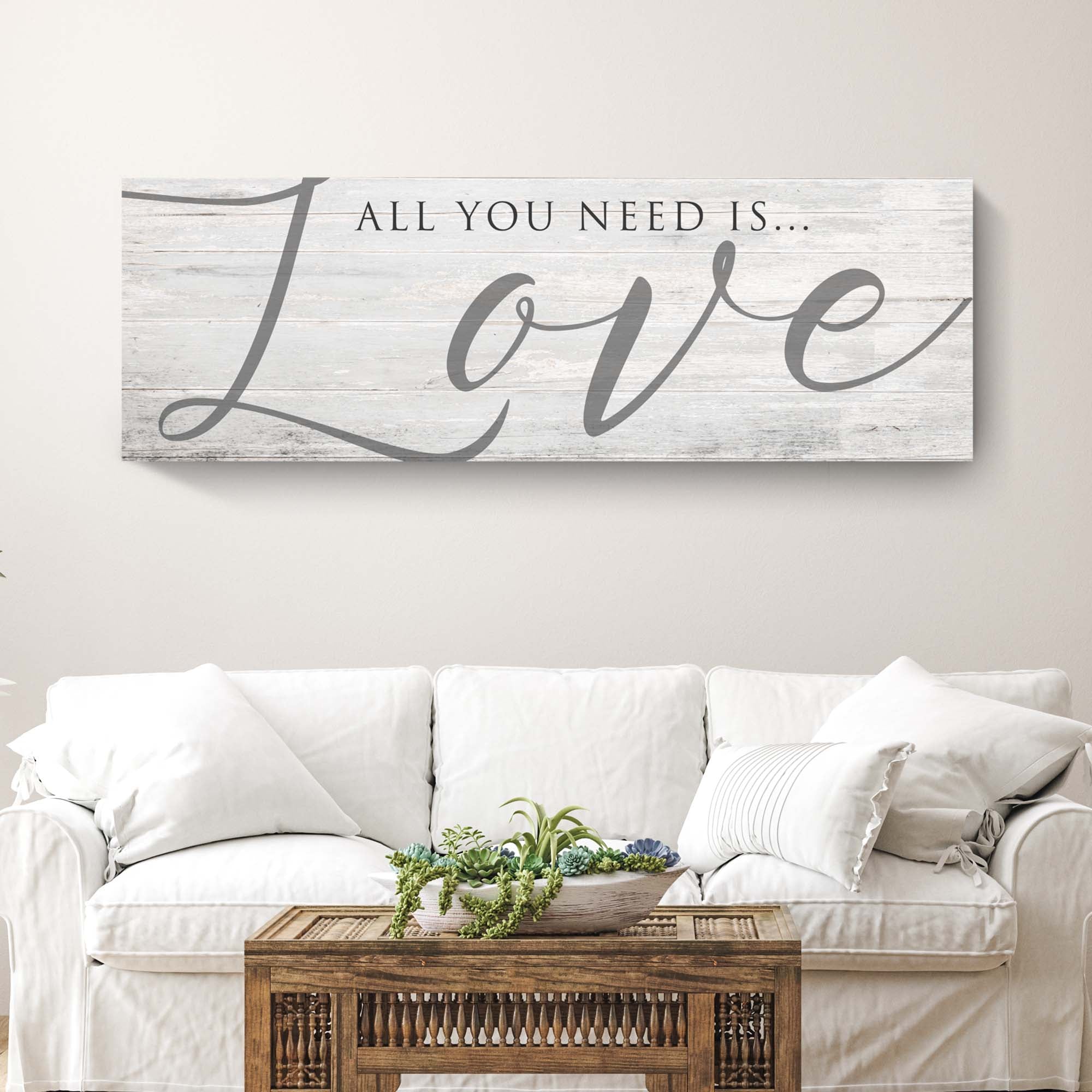 All You Need Is Love Sign IV on sale at MyriadMart