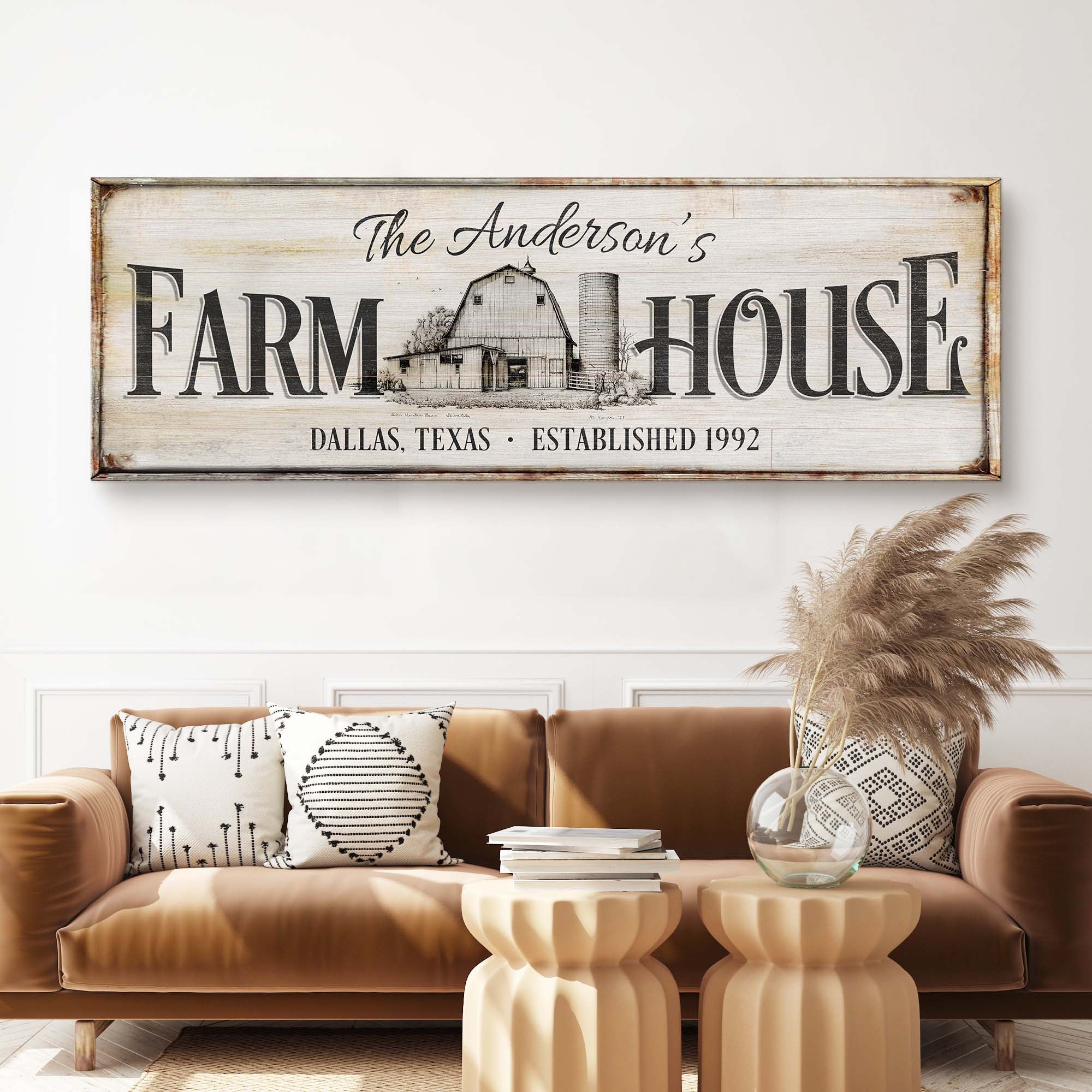 Personalized Rustic Farmhouse Sign on sale at MyriadMart