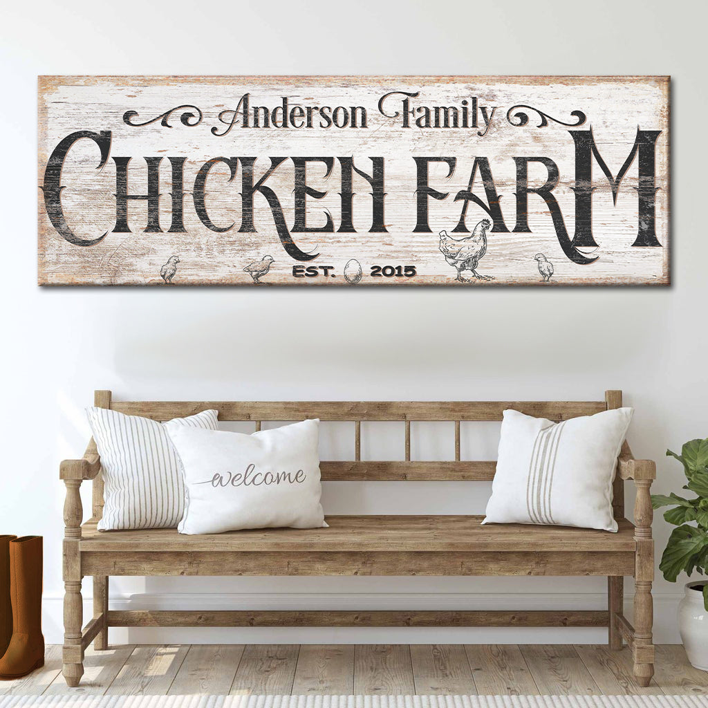 Chicken Farm Farmhouse Sign III on sale at MyriadMart