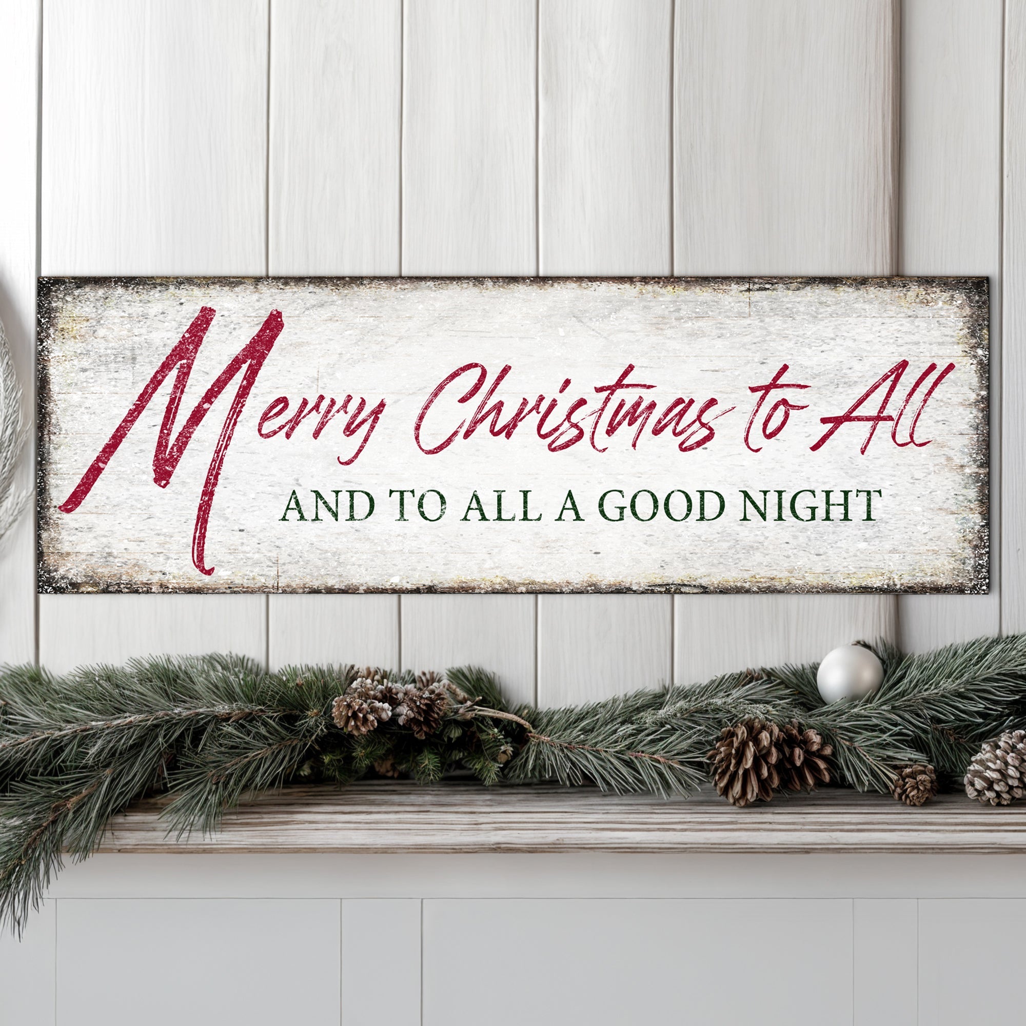 Merry Christmas To All And Goodnight Sign III on sale at MyriadMart