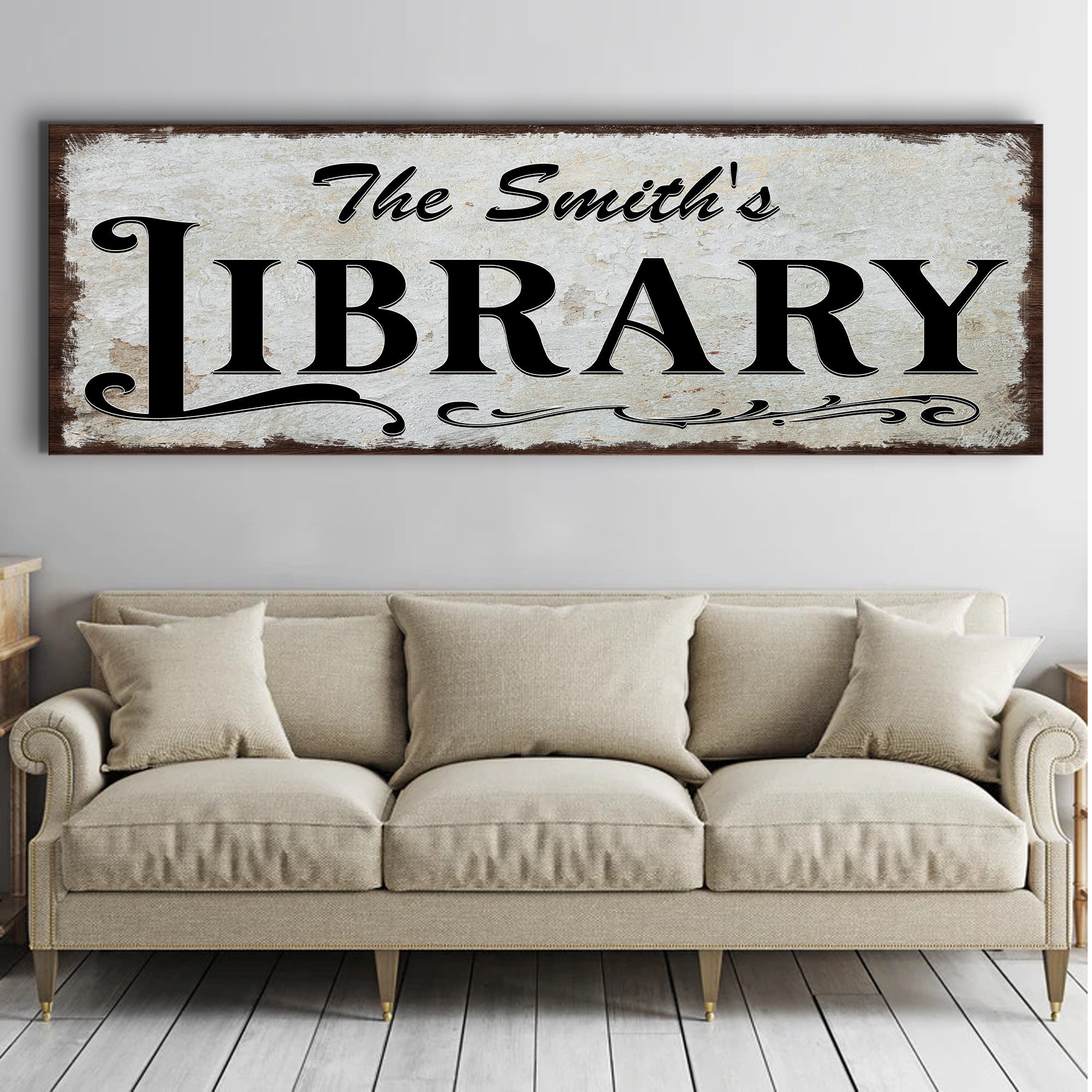 Personalized Library Sign III on sale at MyriadMart