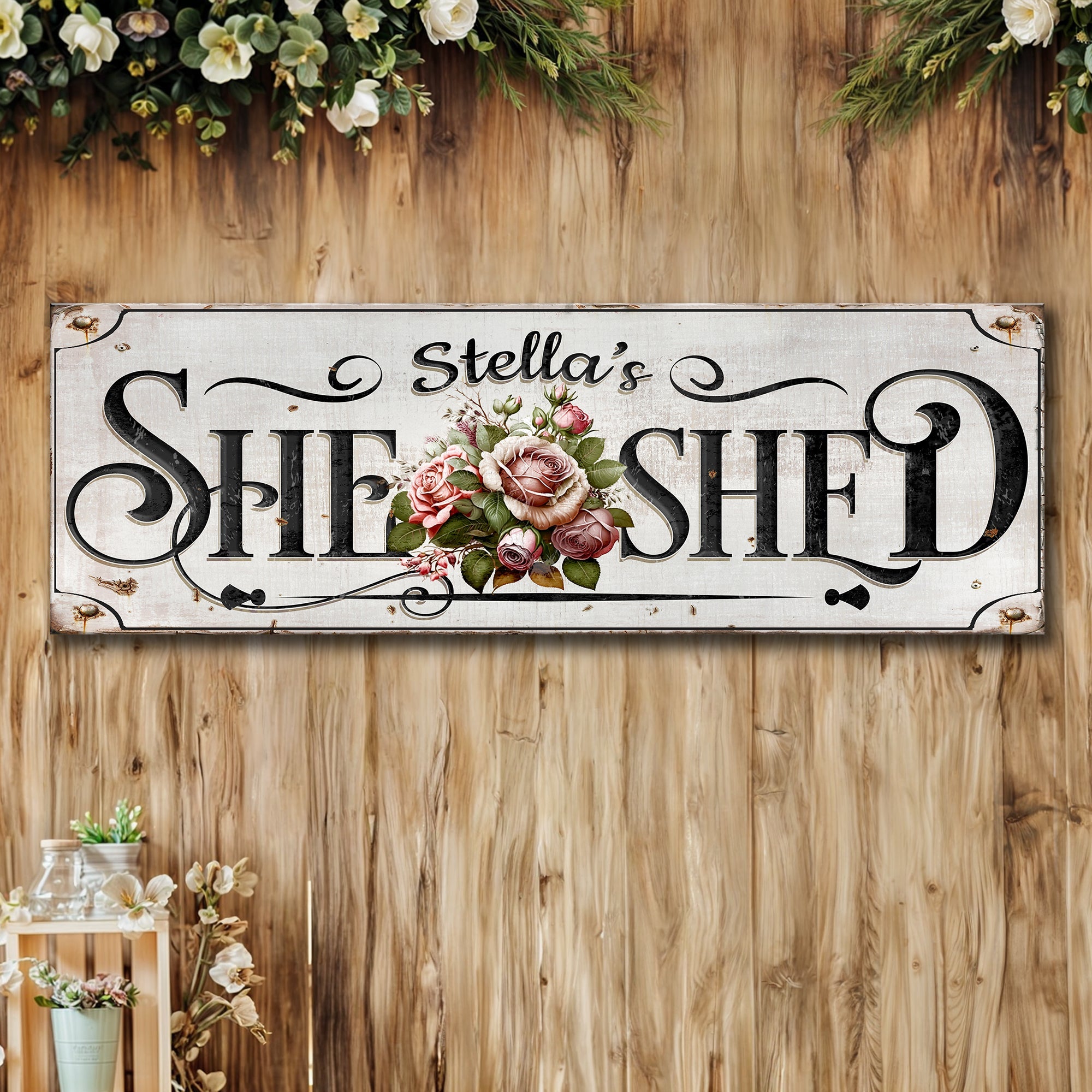 Personalized She Shed Sign on sale at MyriadMart
