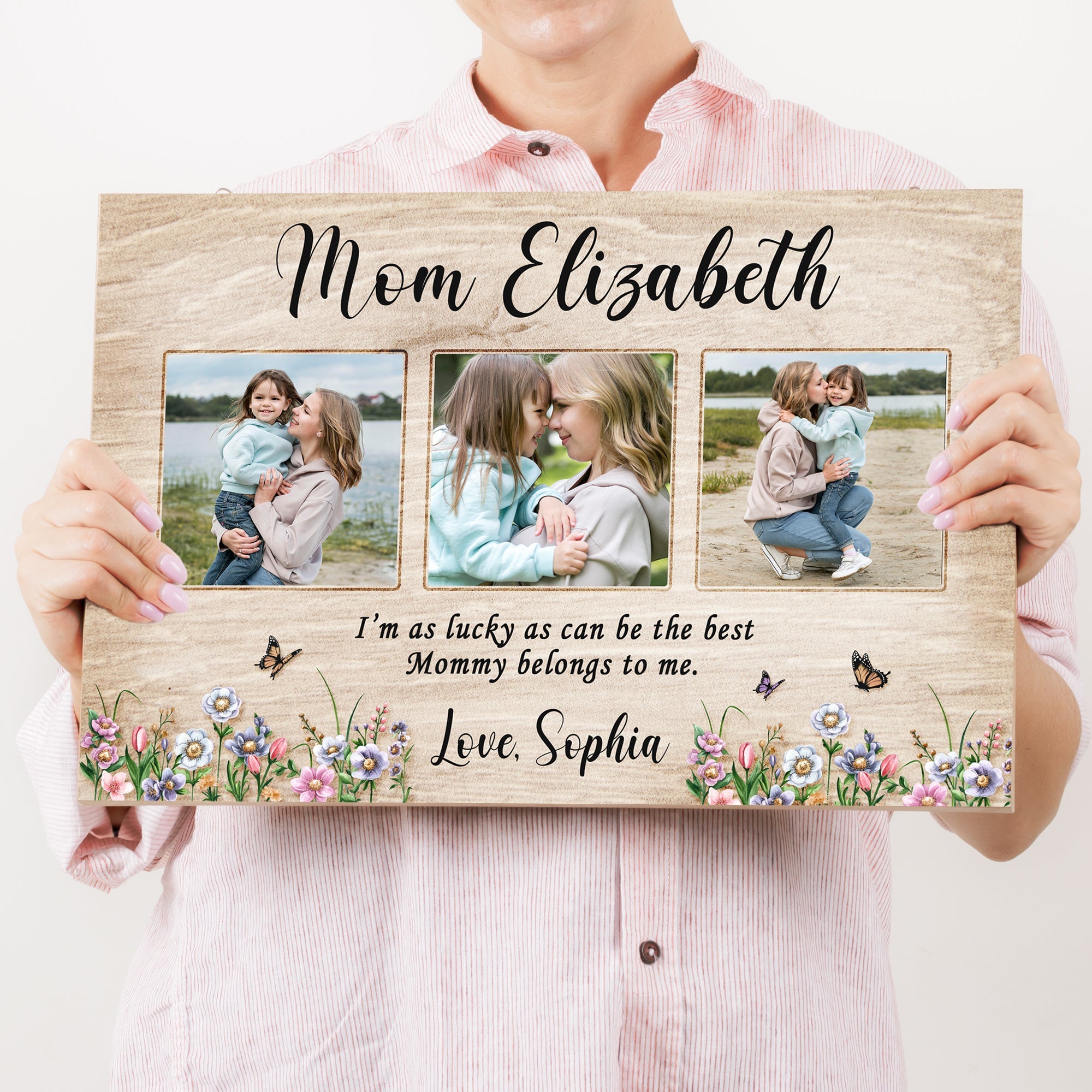 Mother's Day Sign The Best Mommy Belongs To Me on sale at MyriadMart