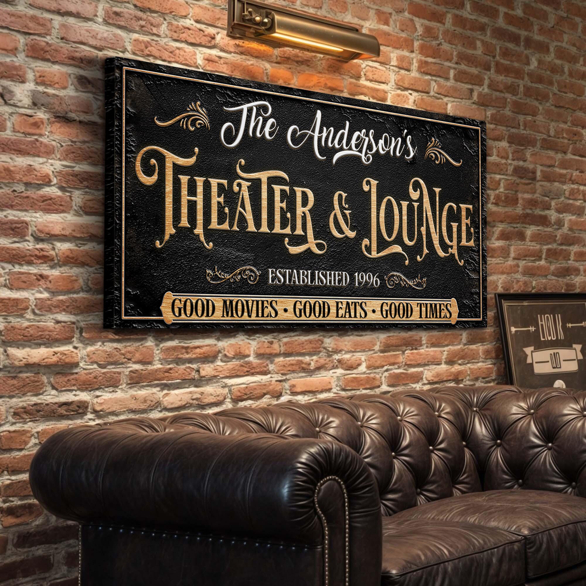 Family Theater And Lounge Sign VI on sale at MyriadMart