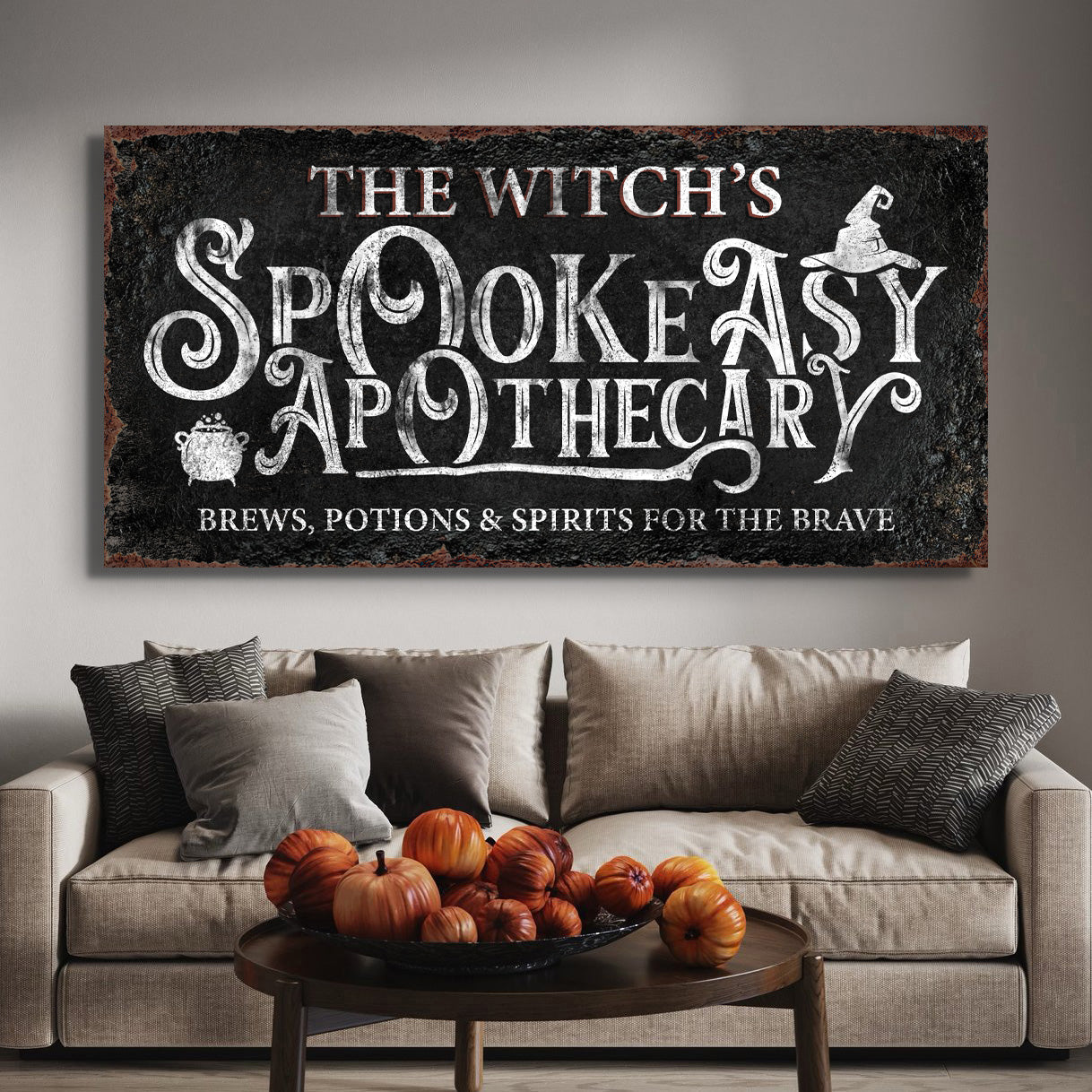 The Bewitched Speakeasy Bar Halloween Sign on sale at MyriadMart