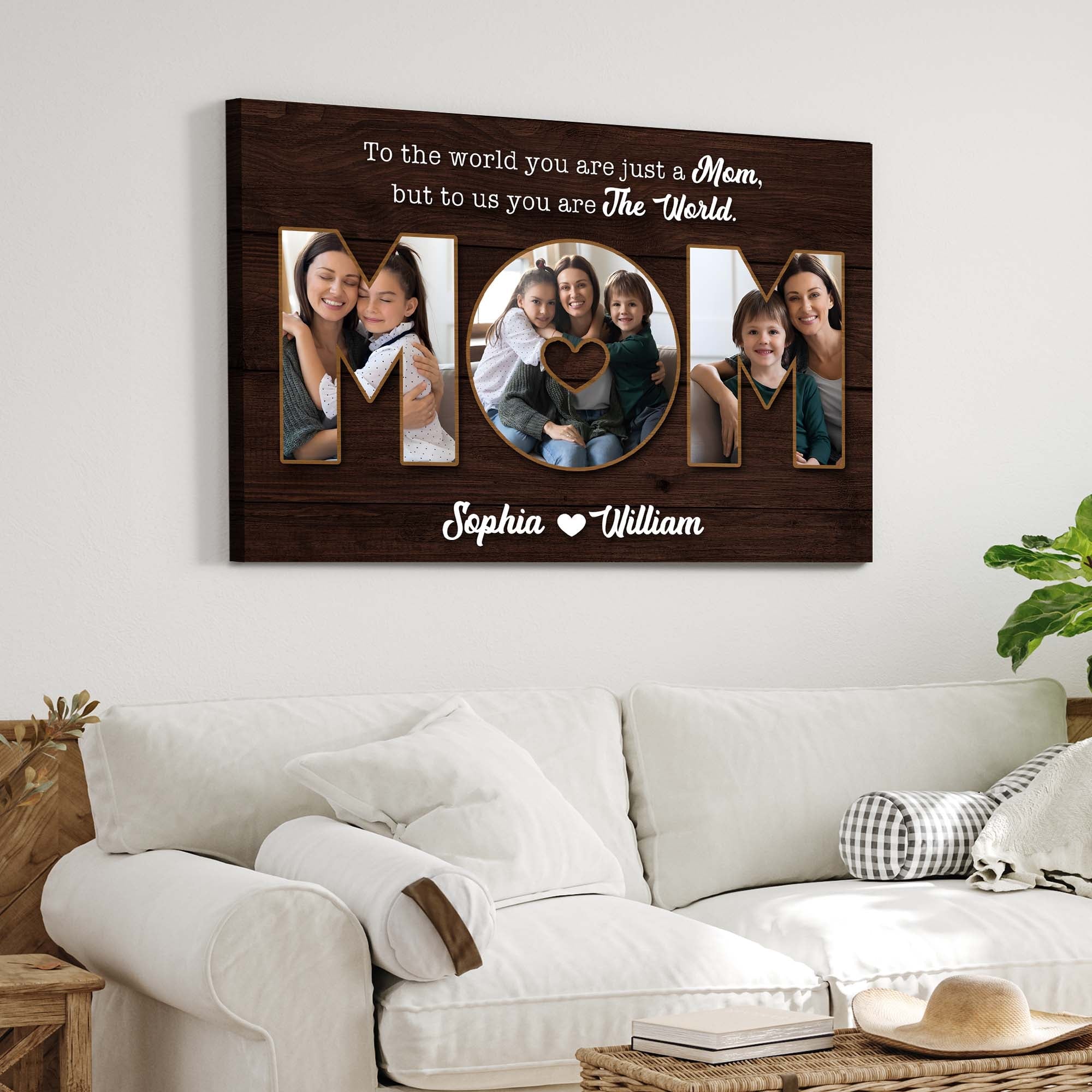 Mother's Day Sign To Us You Are The World II on sale at MyriadMart