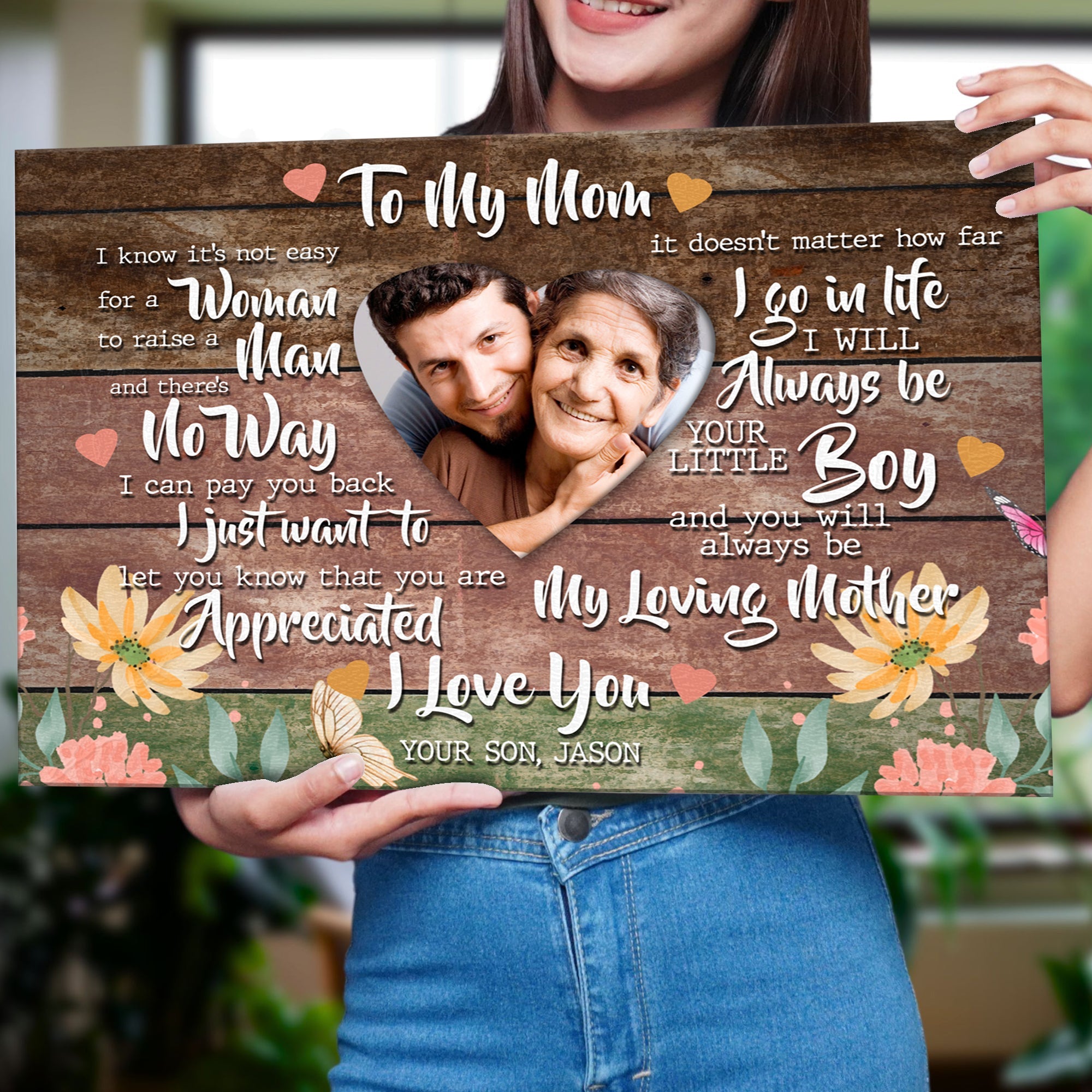 Mother's Day Sign Always My Loving Mother on sale at MyriadMart