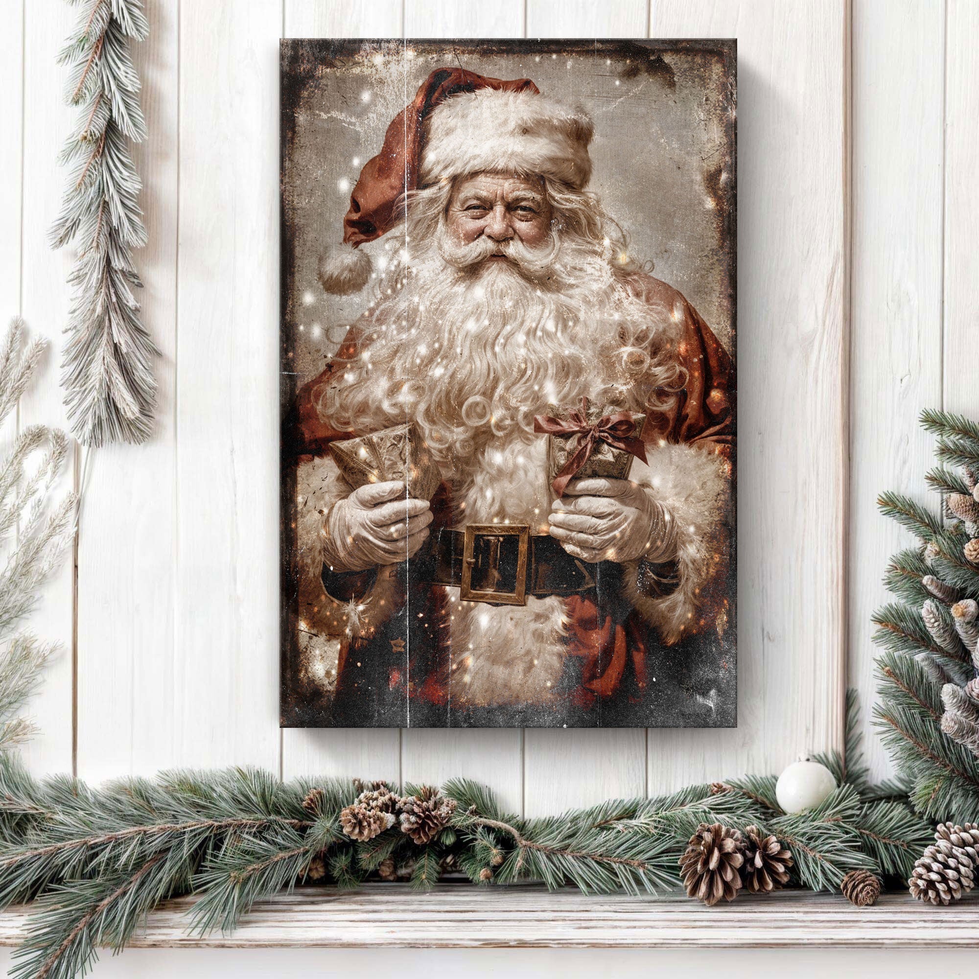 Vintage Christmas Santa Claus Wall Art IV on sale at MyriadMart