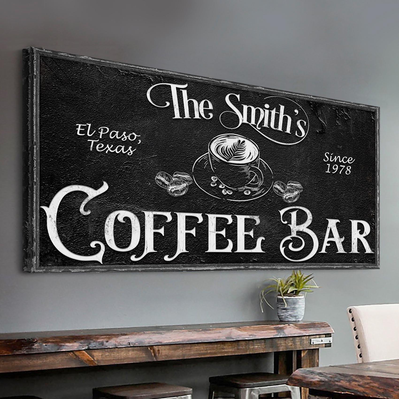 Personalized Coffee Bar Sign VI on sale at MyriadMart