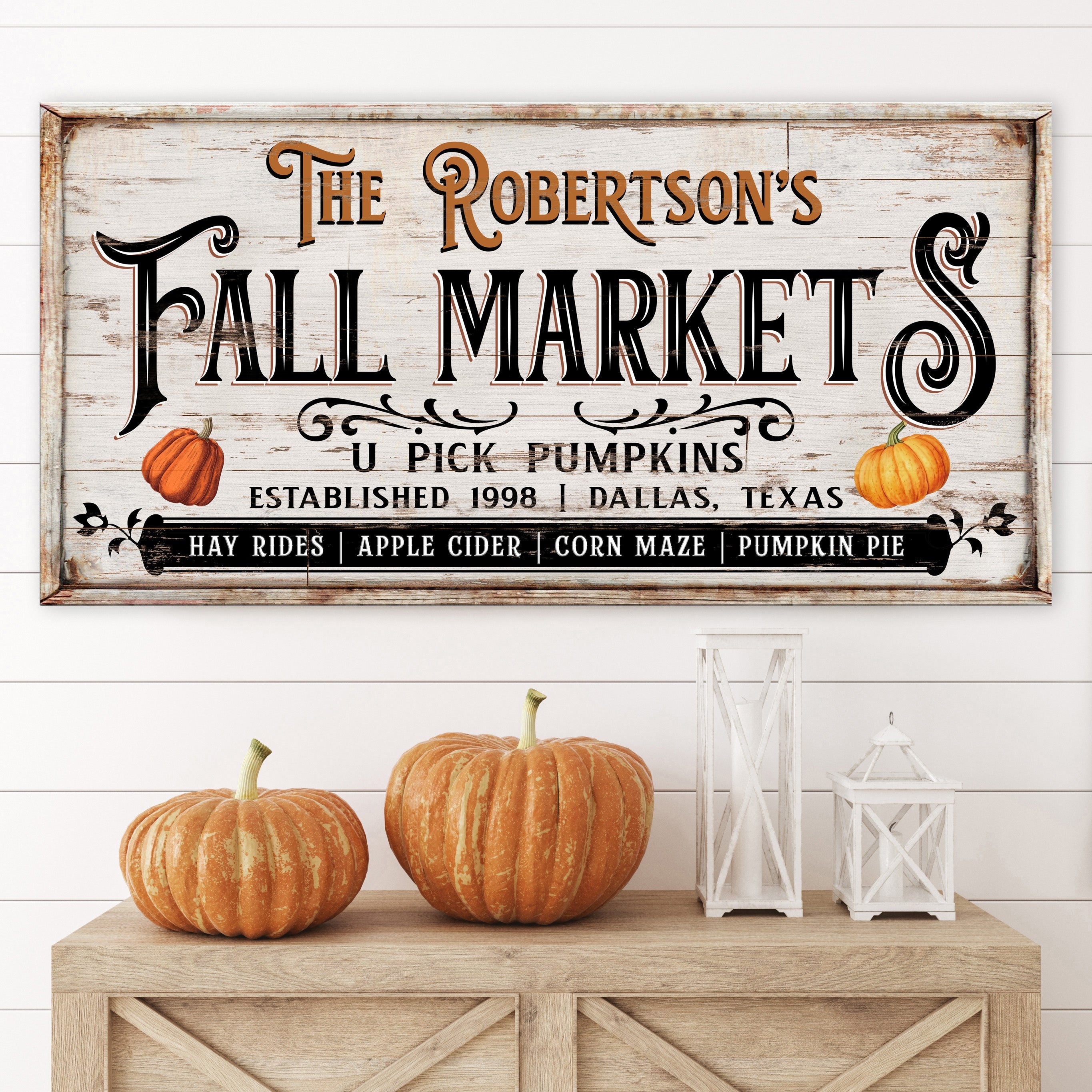 Pumpkin Patch Fall Market Thanksgiving Sign on sale at MyriadMart