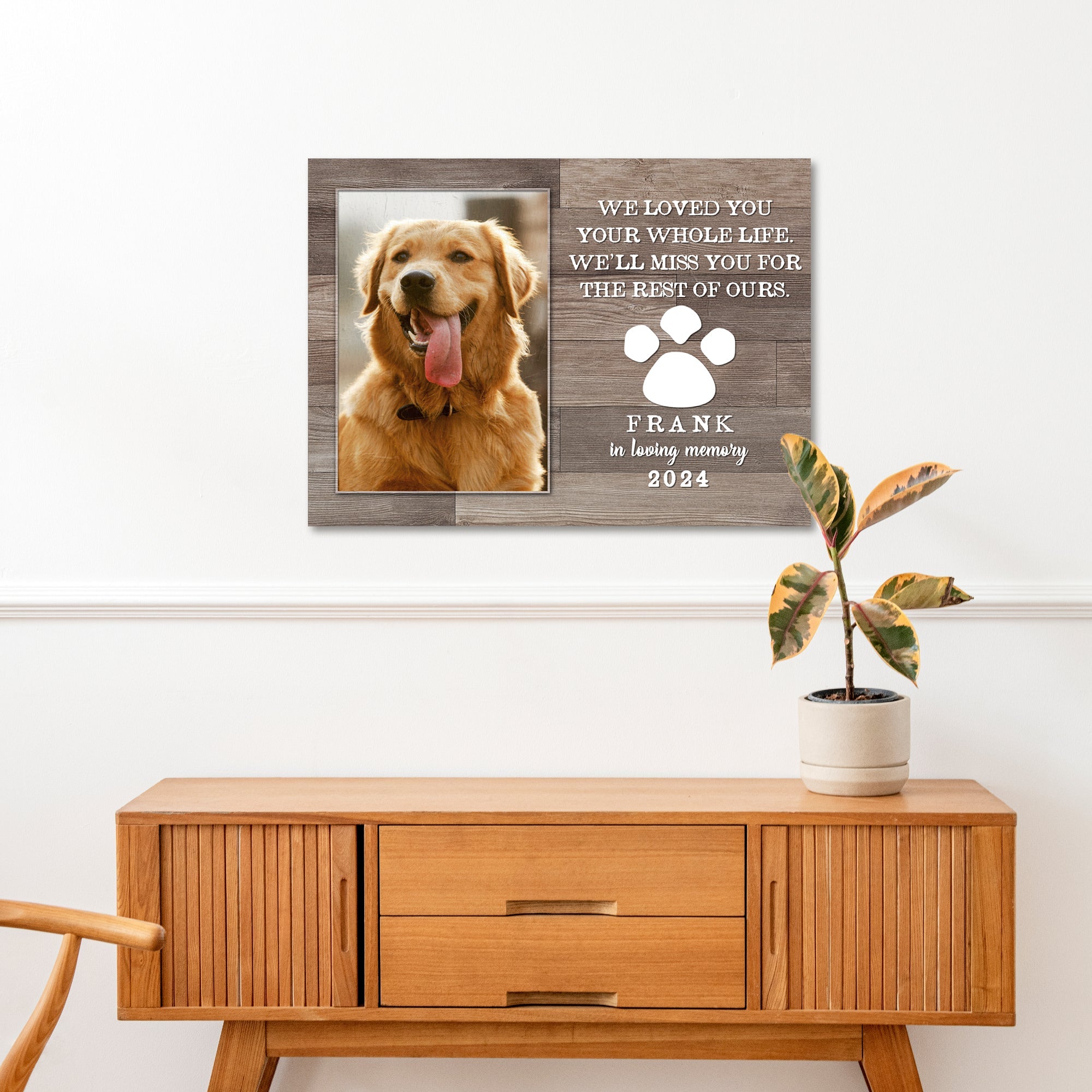 Pet Memorial Sign We Loved You Your Whole Life on sale at MyriadMart