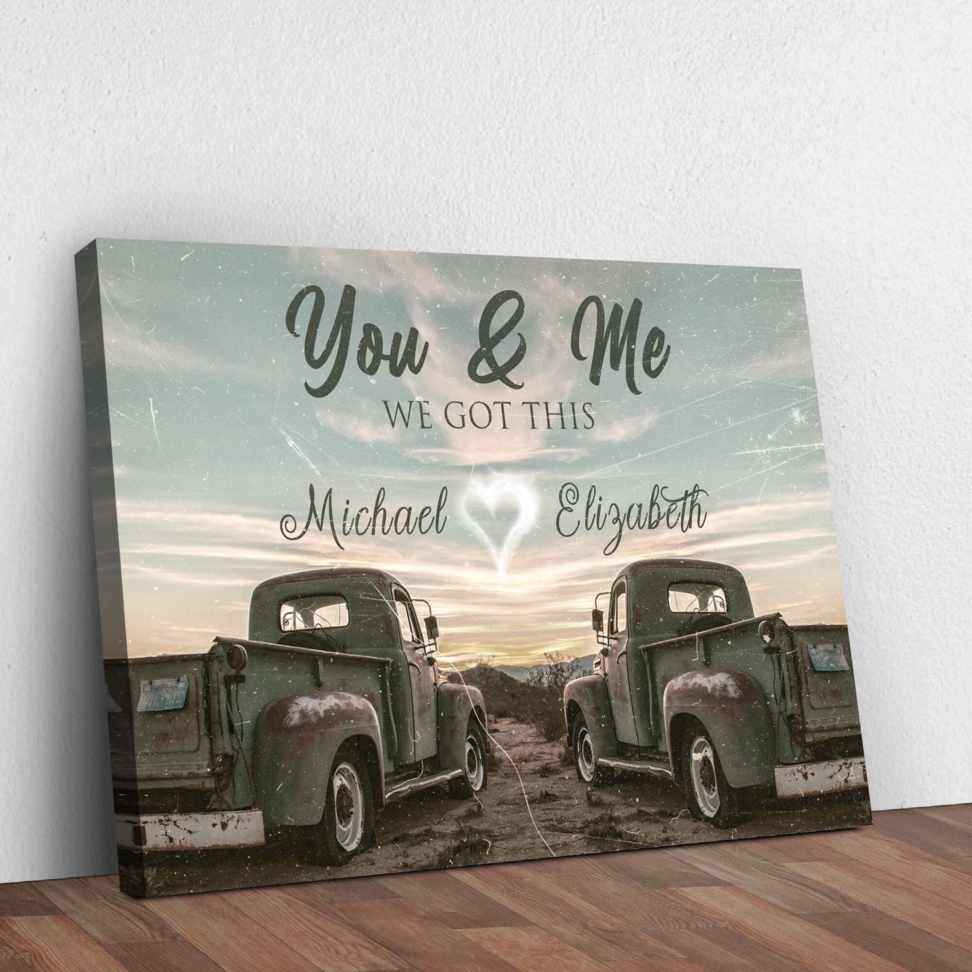 Vintage Truck Themed We Got This Couple Sign on sale at MyriadMart