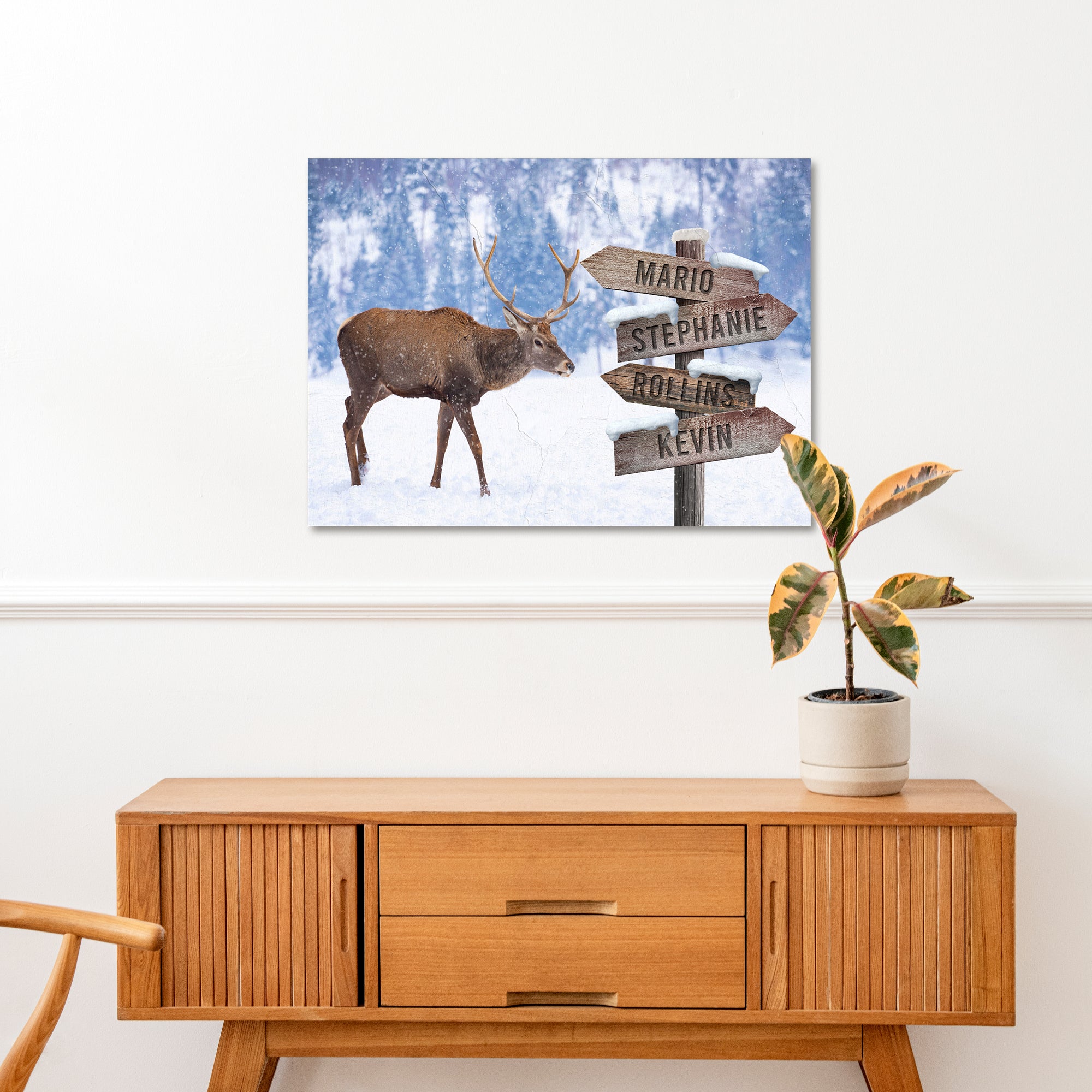 Deer Family Names Sign on sale at MyriadMart