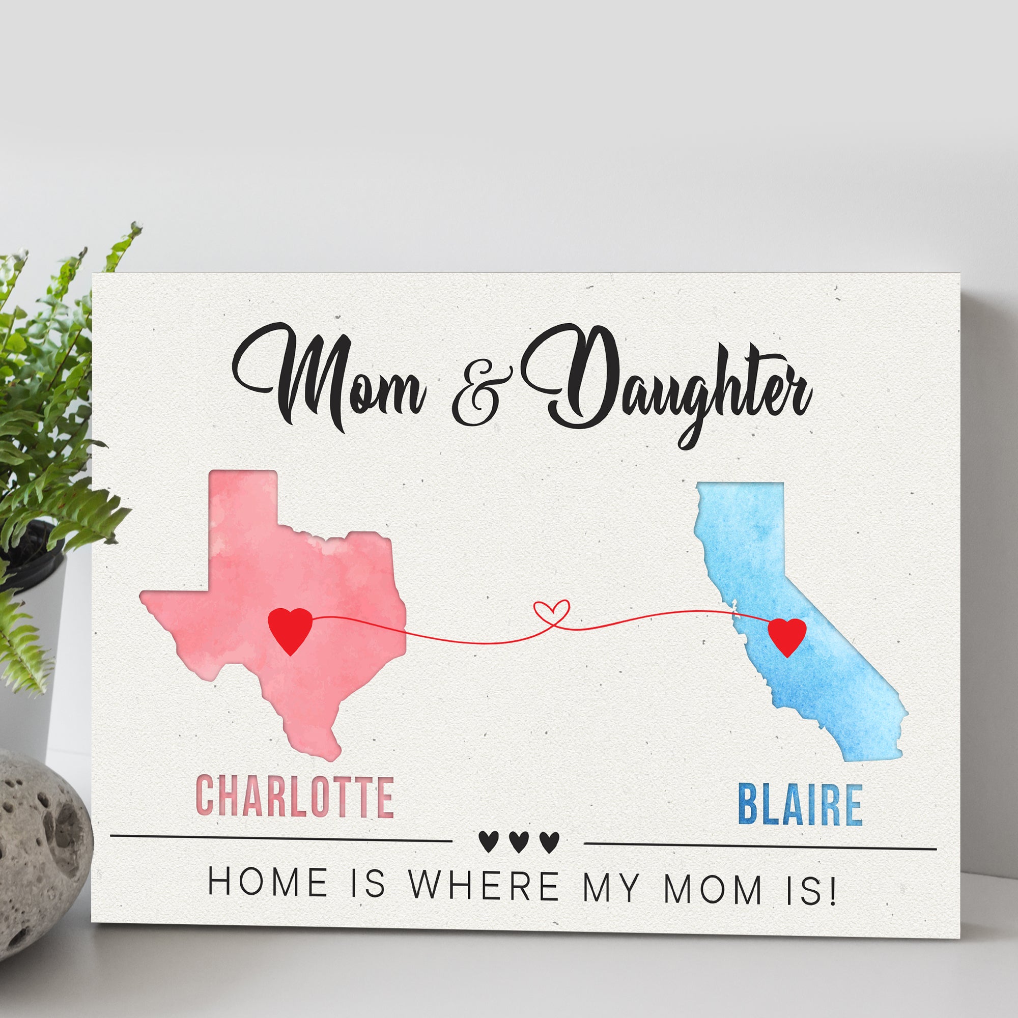 Mother's Day Sign Home Is Where My Heart Is on sale at MyriadMart