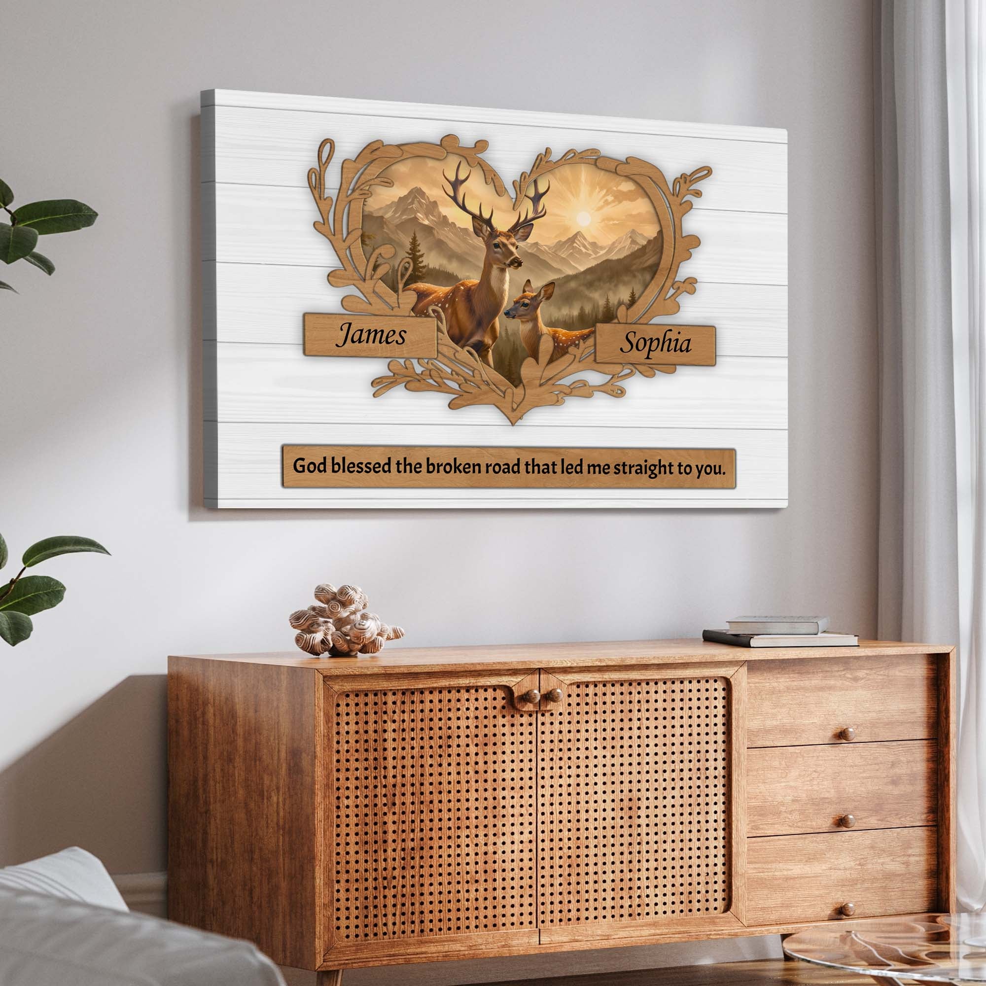 Couple Deer Sign III on sale at MyriadMart