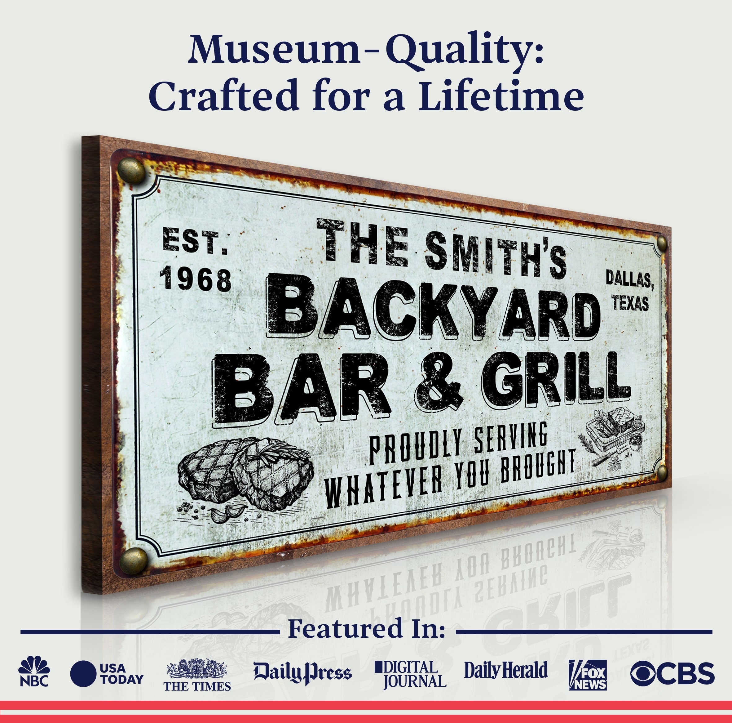 Backyard Bar & Grill Sign XXIV on sale at MyriadMart