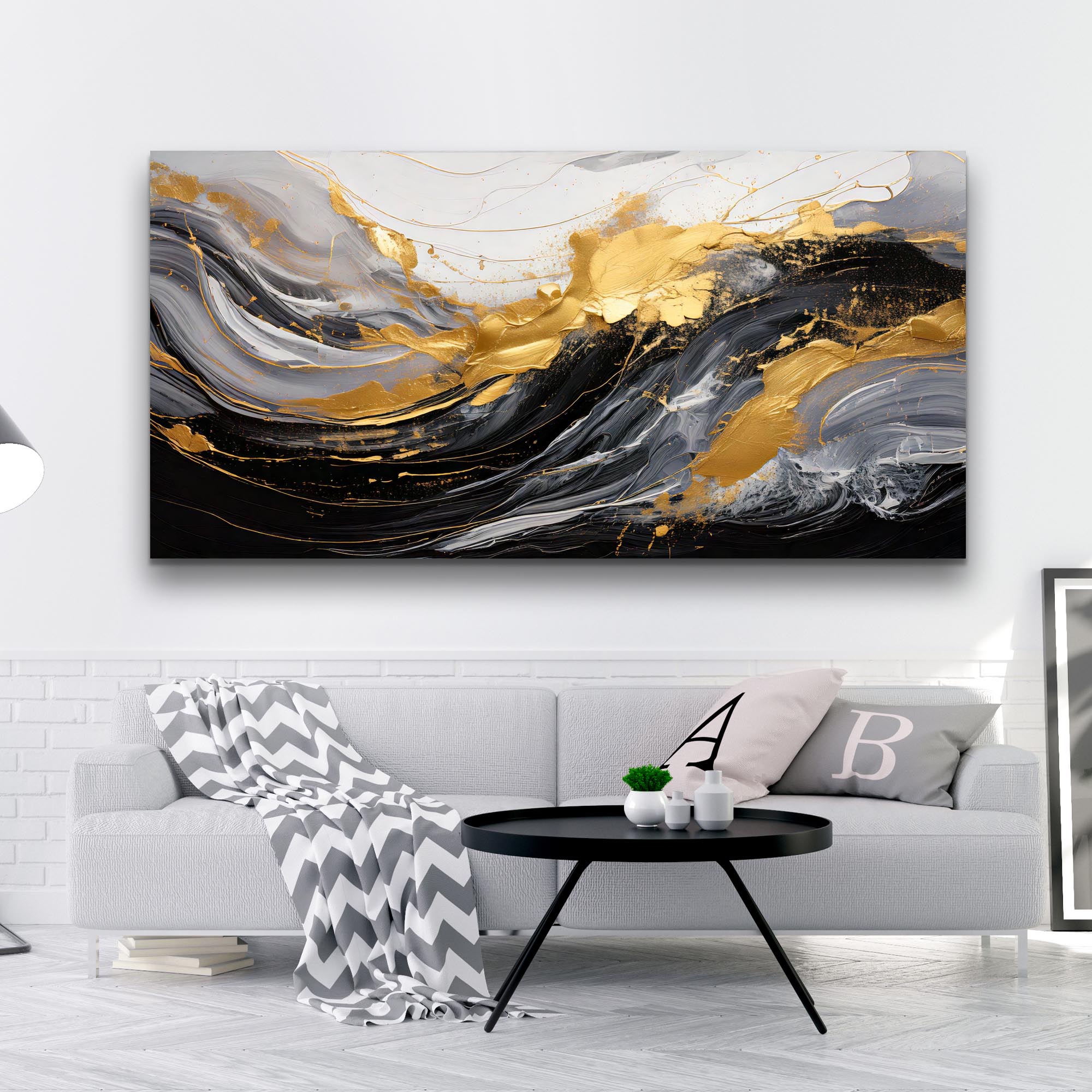 Modern Abstract Shadows Wall Art on sale at MyriadMart