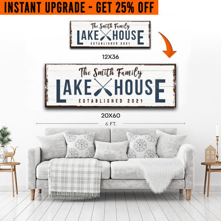 Upgrade Your 'Lake House' Style 2 Canvas To 20x60 Inches on sale at MyriadMart