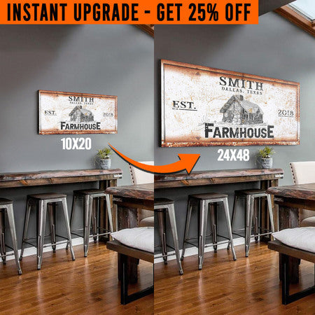 Upgrade Your 'Farmhouse' Style 3 Canvas To 24x48 Inches on sale at MyriadMart