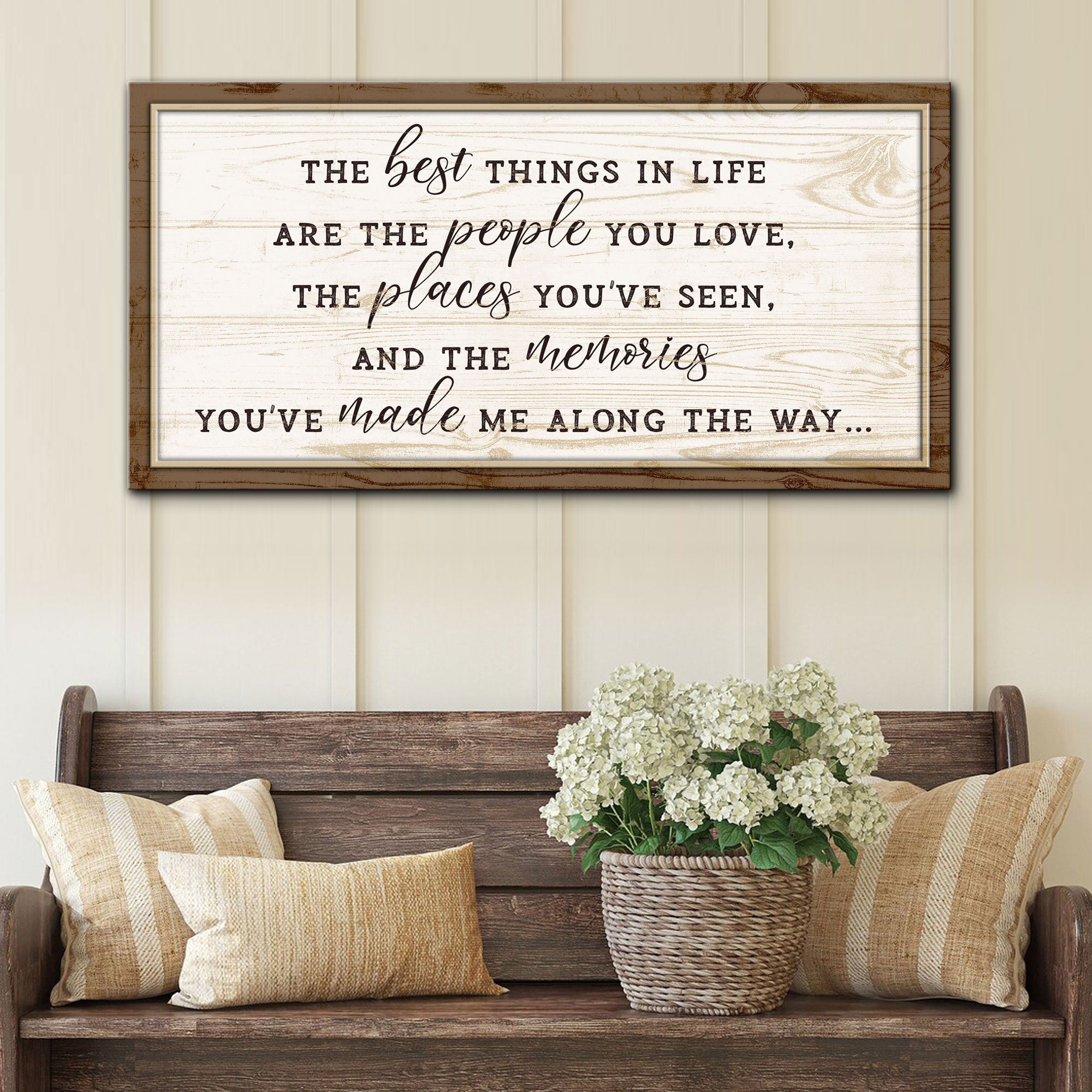 The Best Things In Life Sign VI on sale at MyriadMart