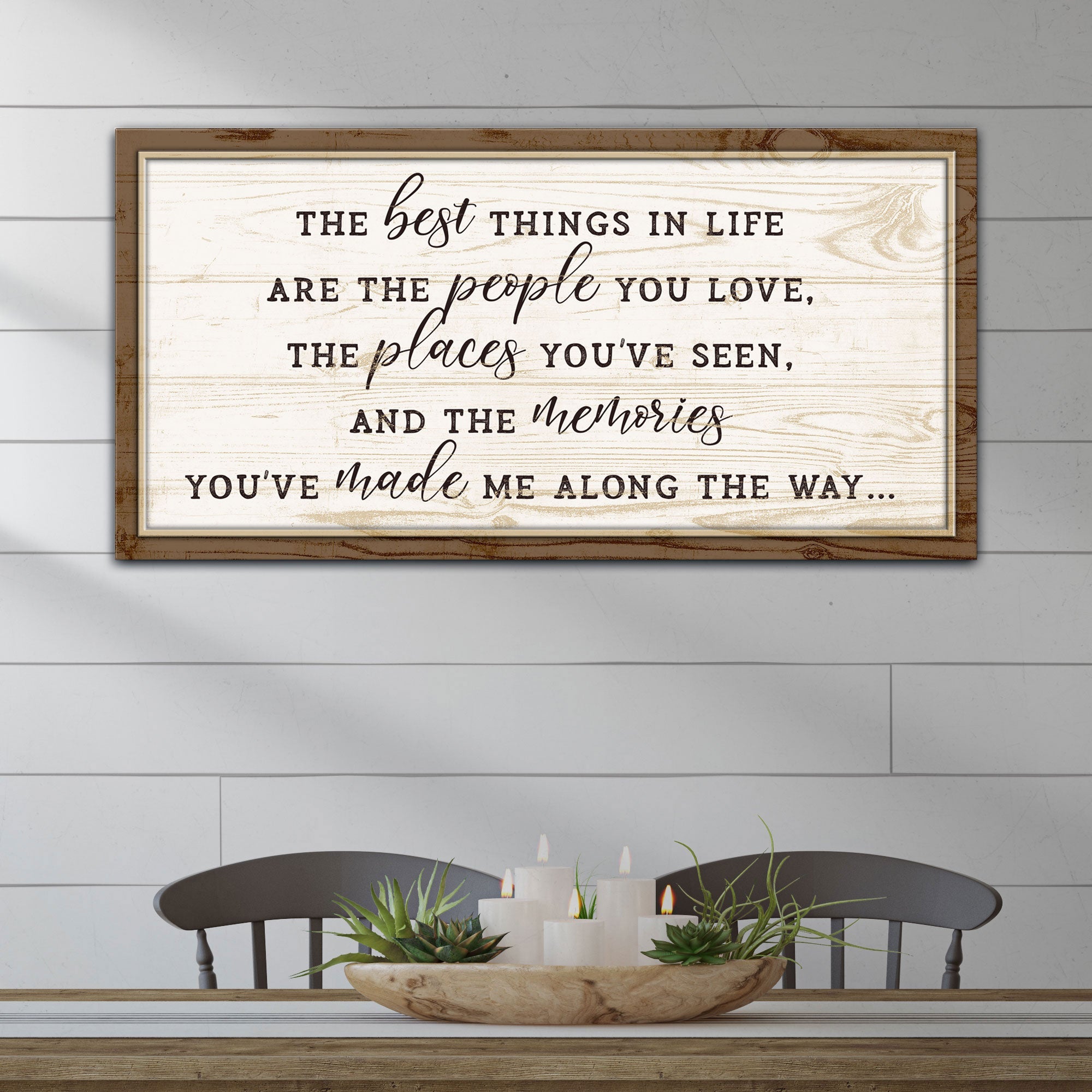 The Best Things In Life Sign VI on sale at MyriadMart