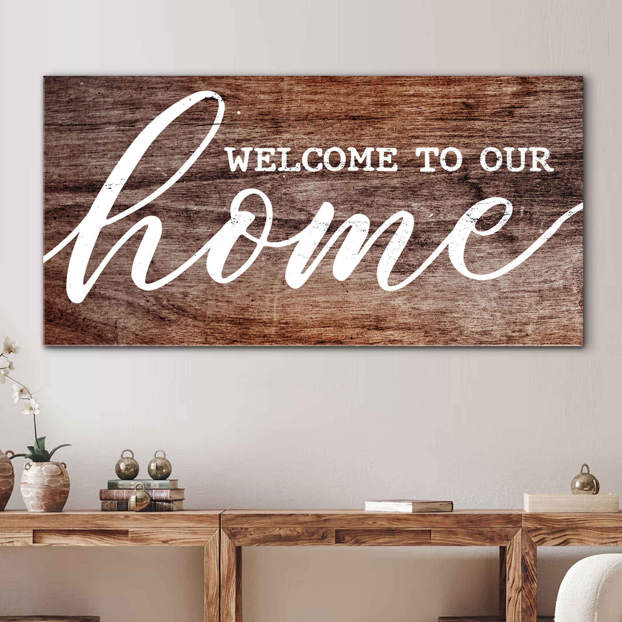 Welcome To Our Home Sign V on sale at MyriadMart