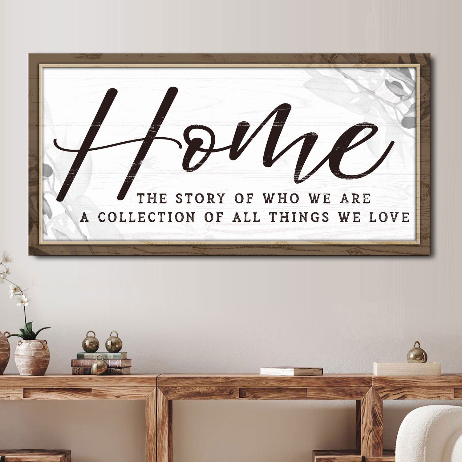Home The Story of Who We Are Family Sign on sale at MyriadMart
